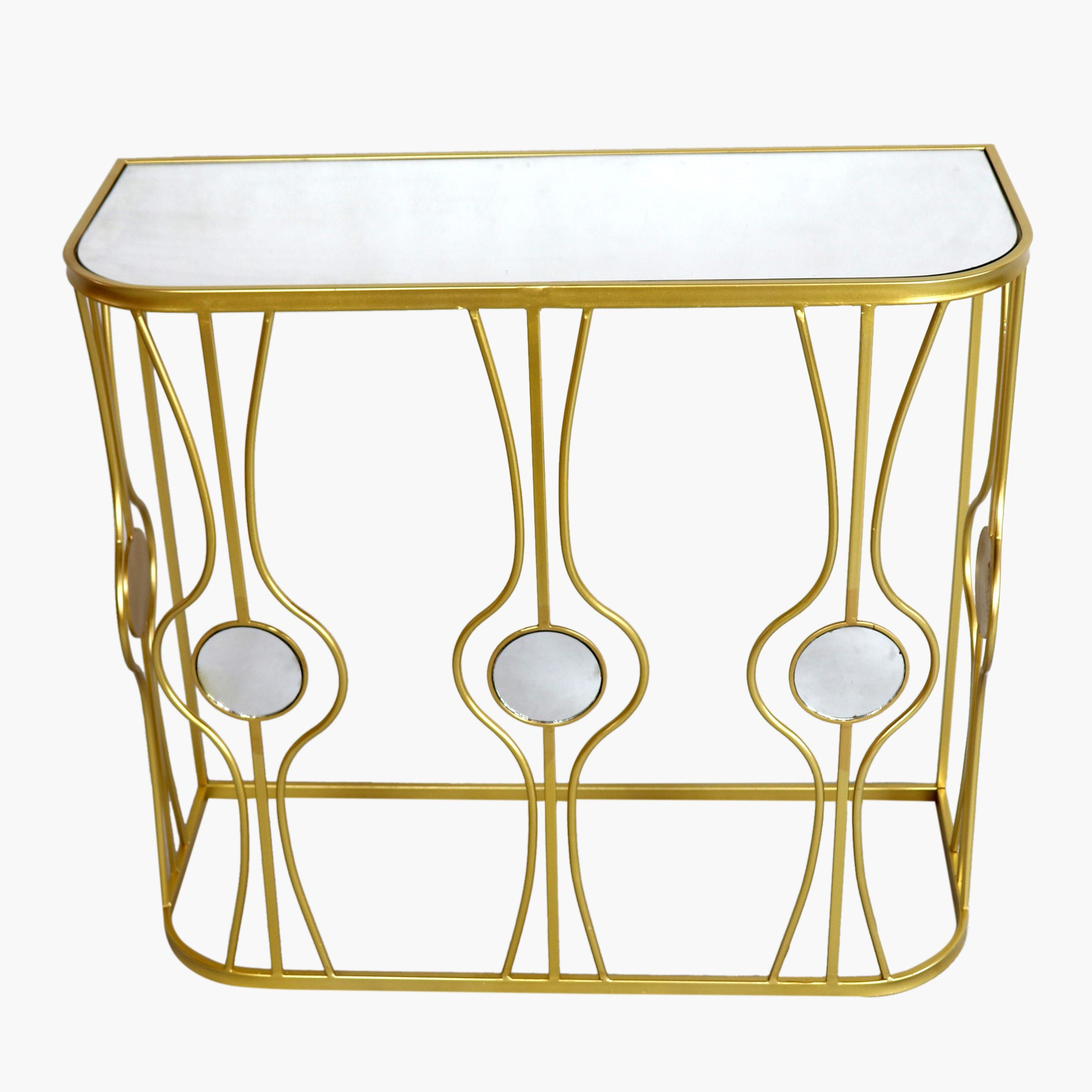 طاولة كونسول بسطح مرآة من موندريش - طقم من قطعتين-hbxfurniture-tablesandstands-consoletables-image-5