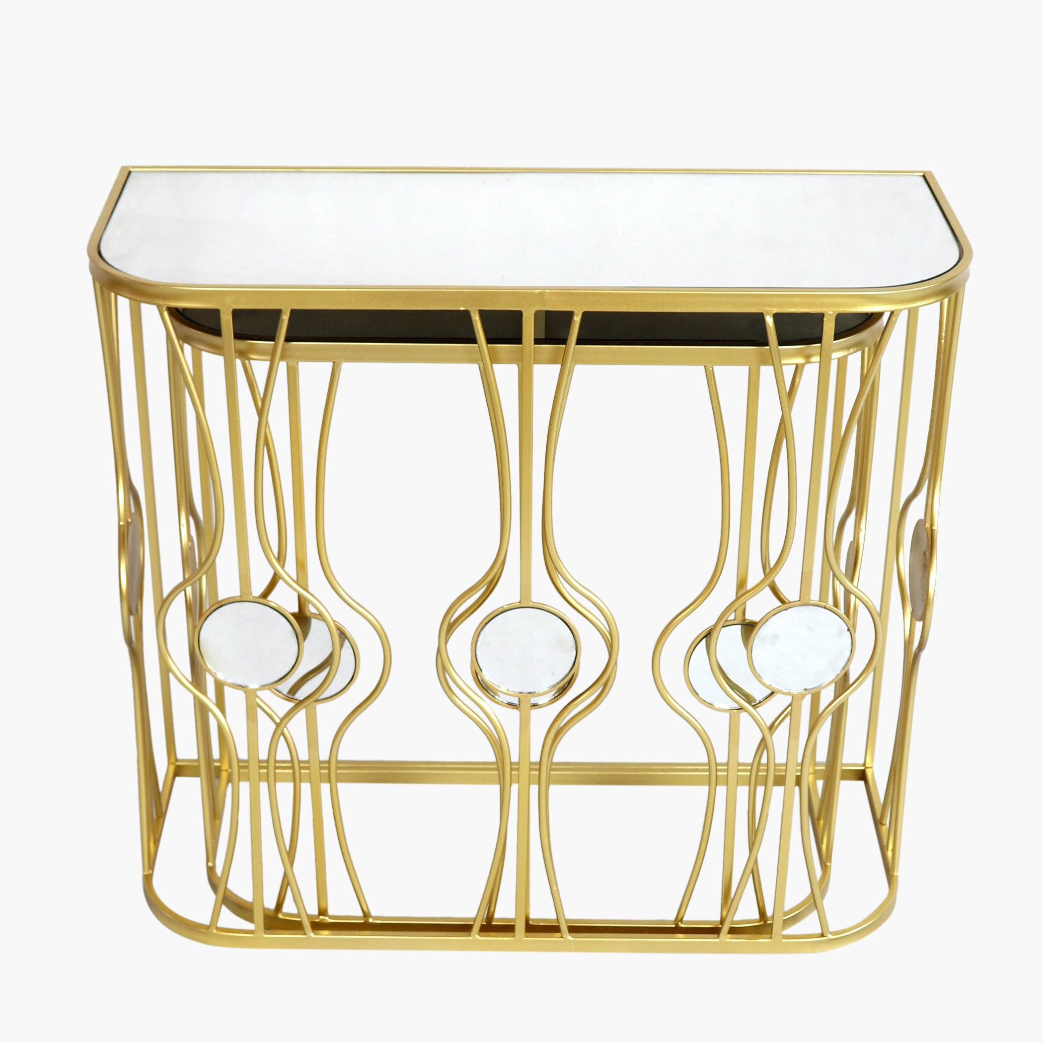 طاولة كونسول بسطح مرآة من موندريش - طقم من قطعتين-hbxfurniture-tablesandstands-consoletables-image-7
