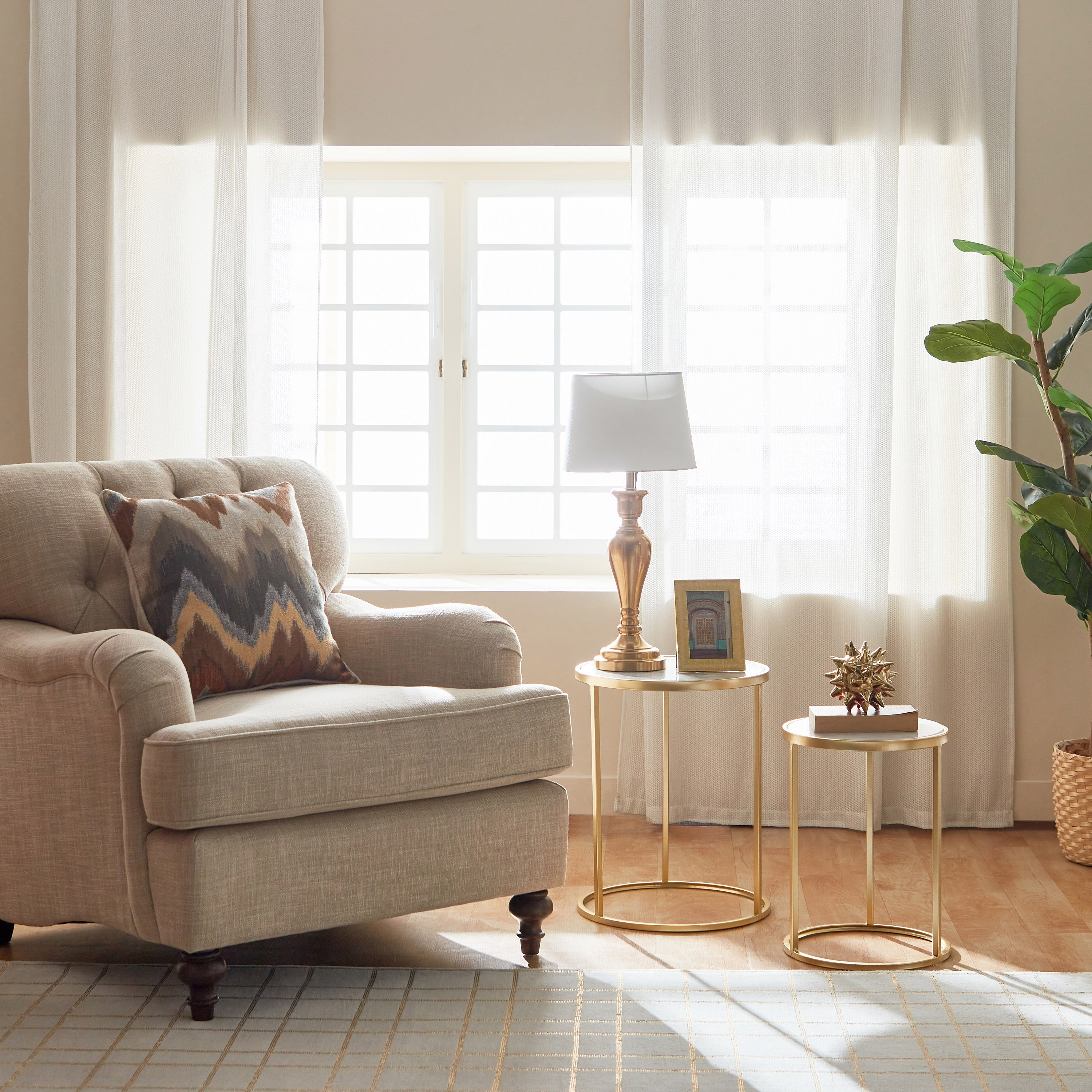 طقم طاولة جانبية بسطح رخام مستدير قطعتين من امبريس-hbxfurniture-livingroom-endtables-image-6