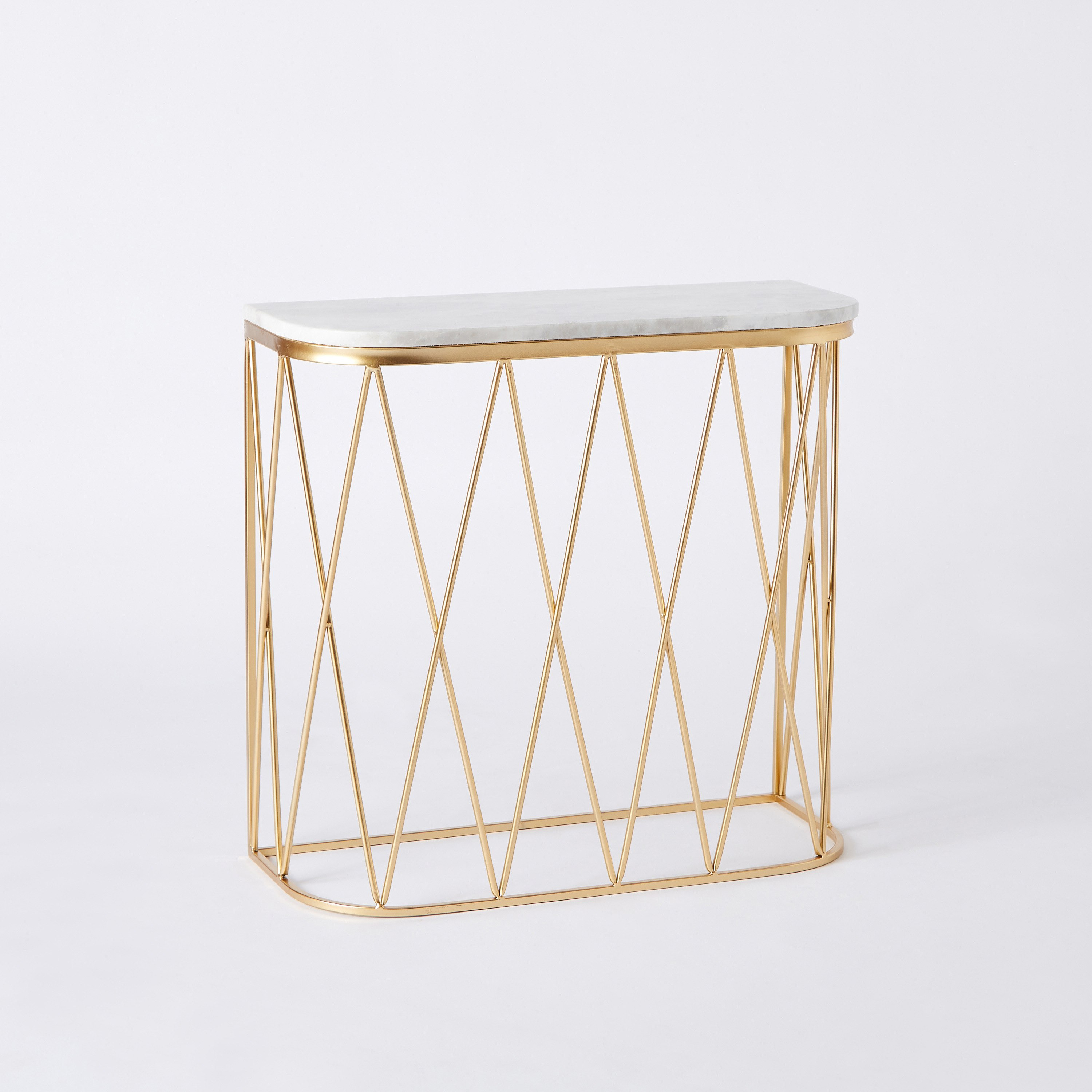طقم طاولة كونسول بسطح رخامي قطعتين من سبايكر-hbxfurniture-tablesandstands-consoletables-image-9