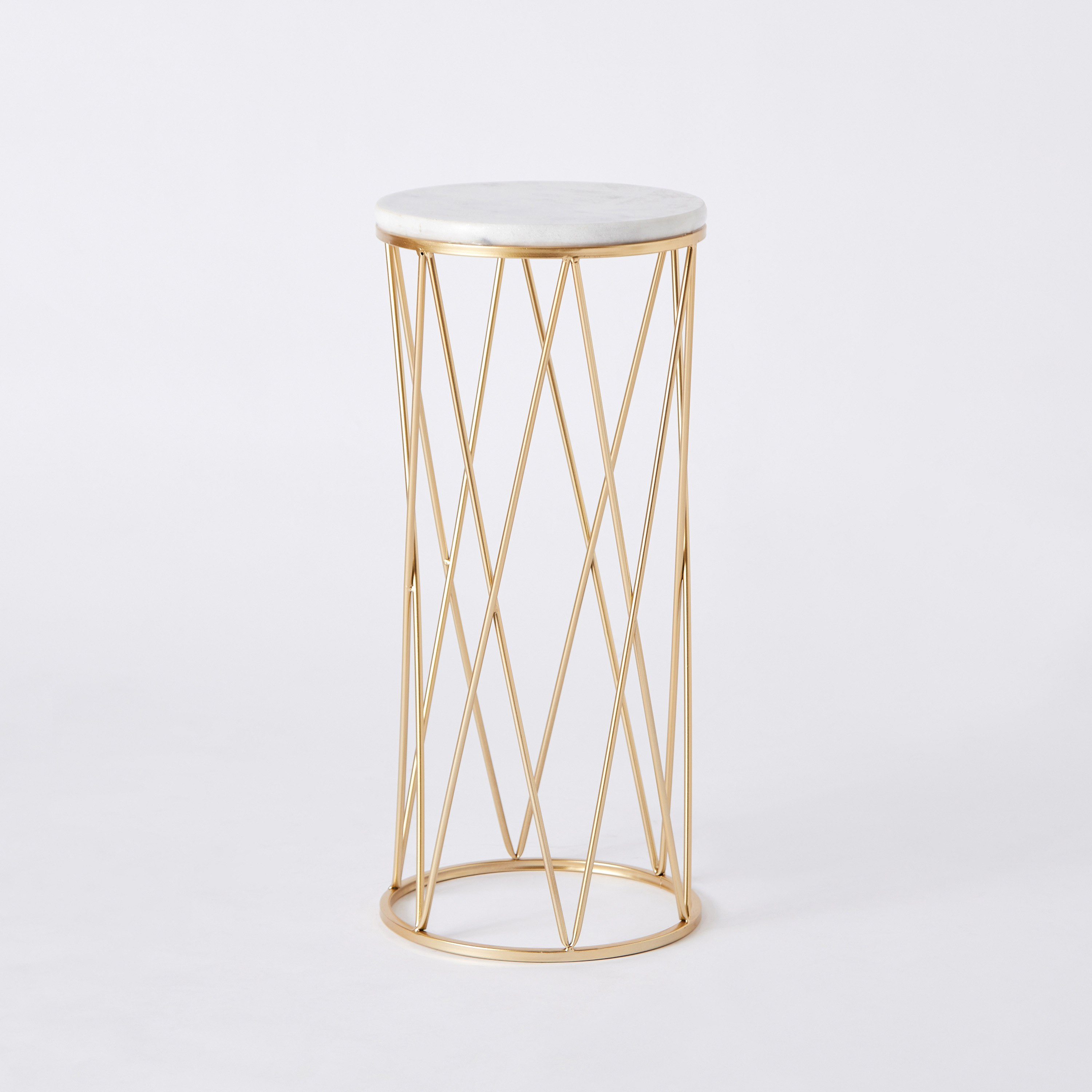 حامل إناء زرع مستدير بسطح رخام من سبيكار - طقم قطعتين-hbxfurniture-livingroom-endtables-image-8