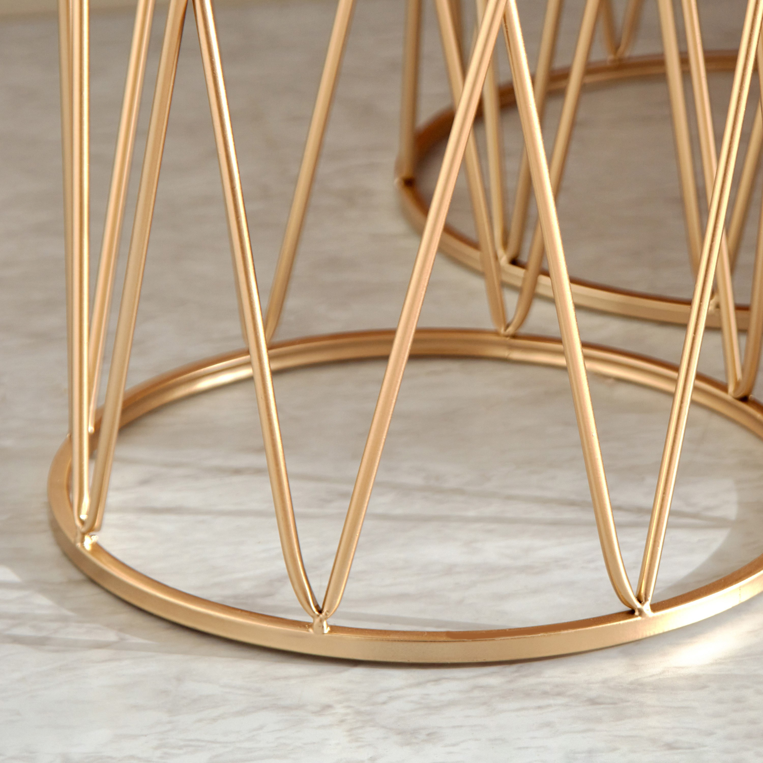 طاولة جانبية مستديرة بسطح رخام من سبيكار - طقم من قطعتين-hbxfurniture-livingroom-endtables-image-5