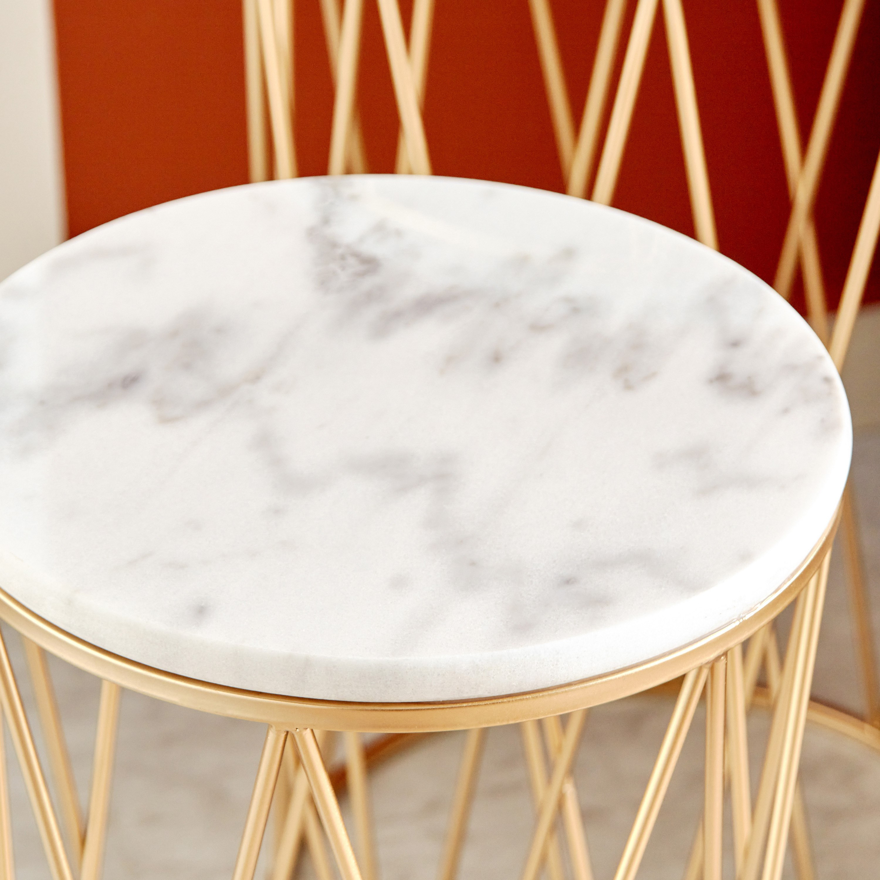 طاولة جانبية مستديرة بسطح رخام من سبيكار - طقم من قطعتين-hbxfurniture-livingroom-endtables-image-6