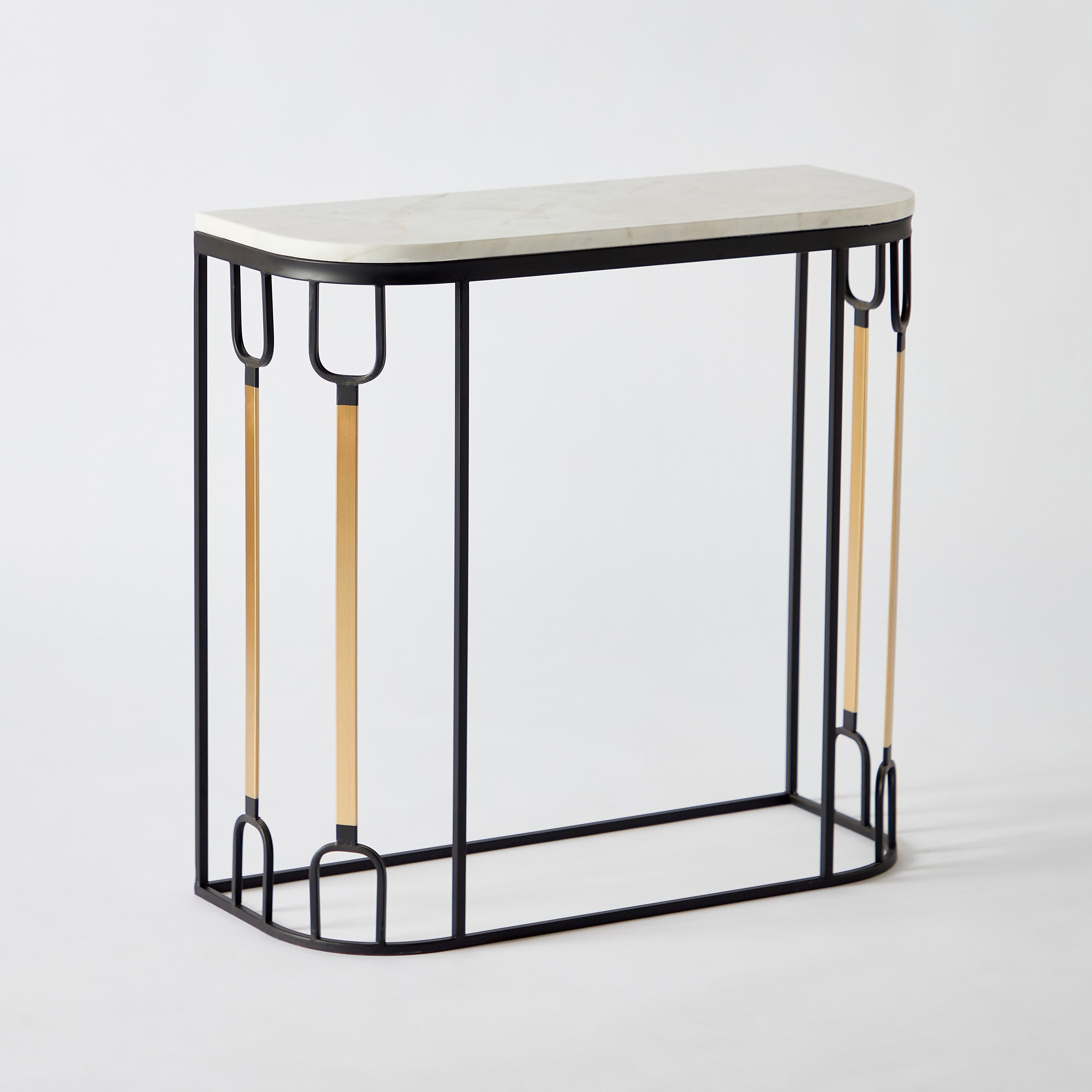 طاولة كونسول بسطح رخام من آثيا - طقم من قطعتين-hbxfurniture-tablesandstands-consoletables-image-9