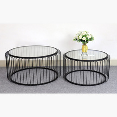 Tyrion Round Coffee Table - Set of 2