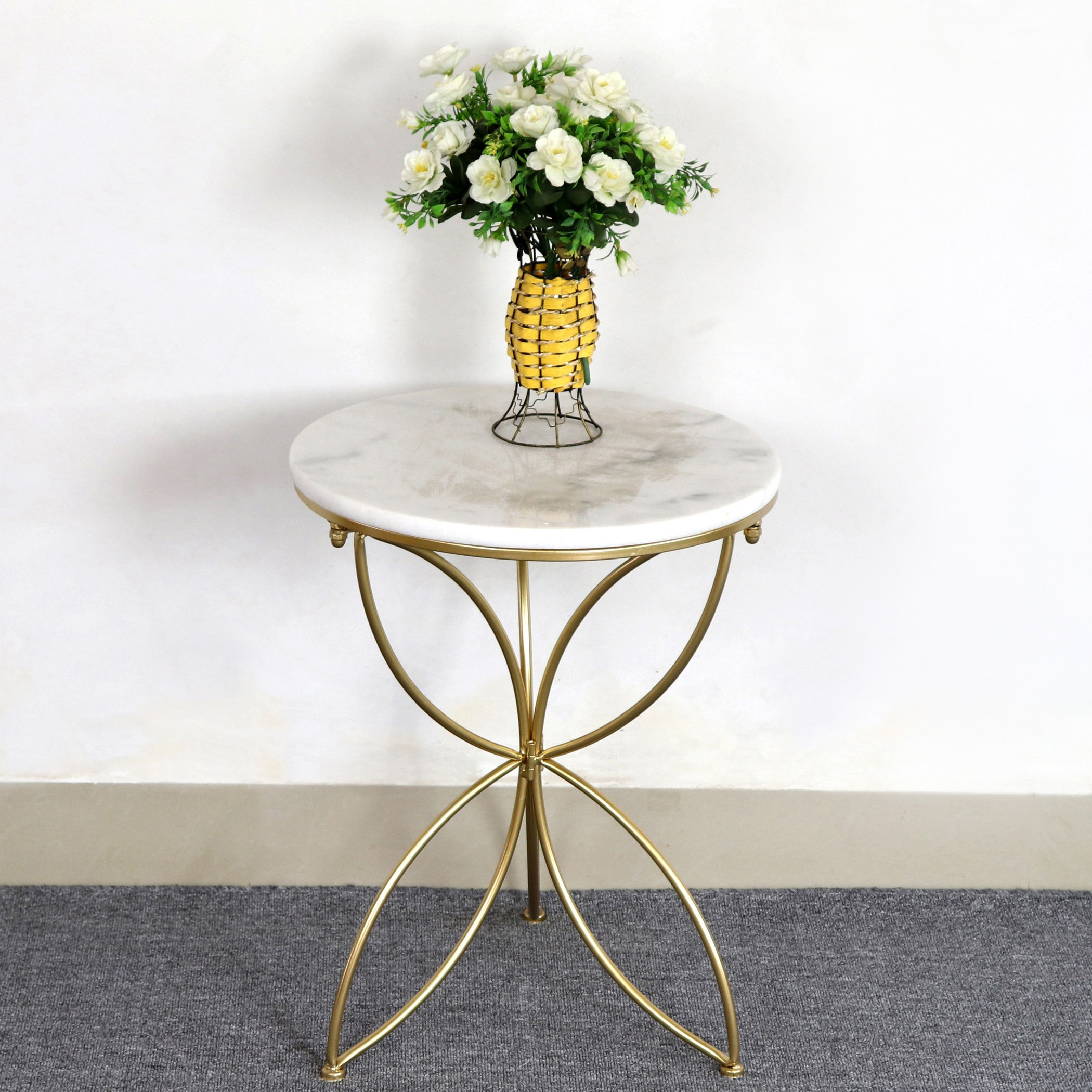 طاولة جانبية بسطح رخام من إيليا-hbxfurniture-livingroom-endtables-image-1