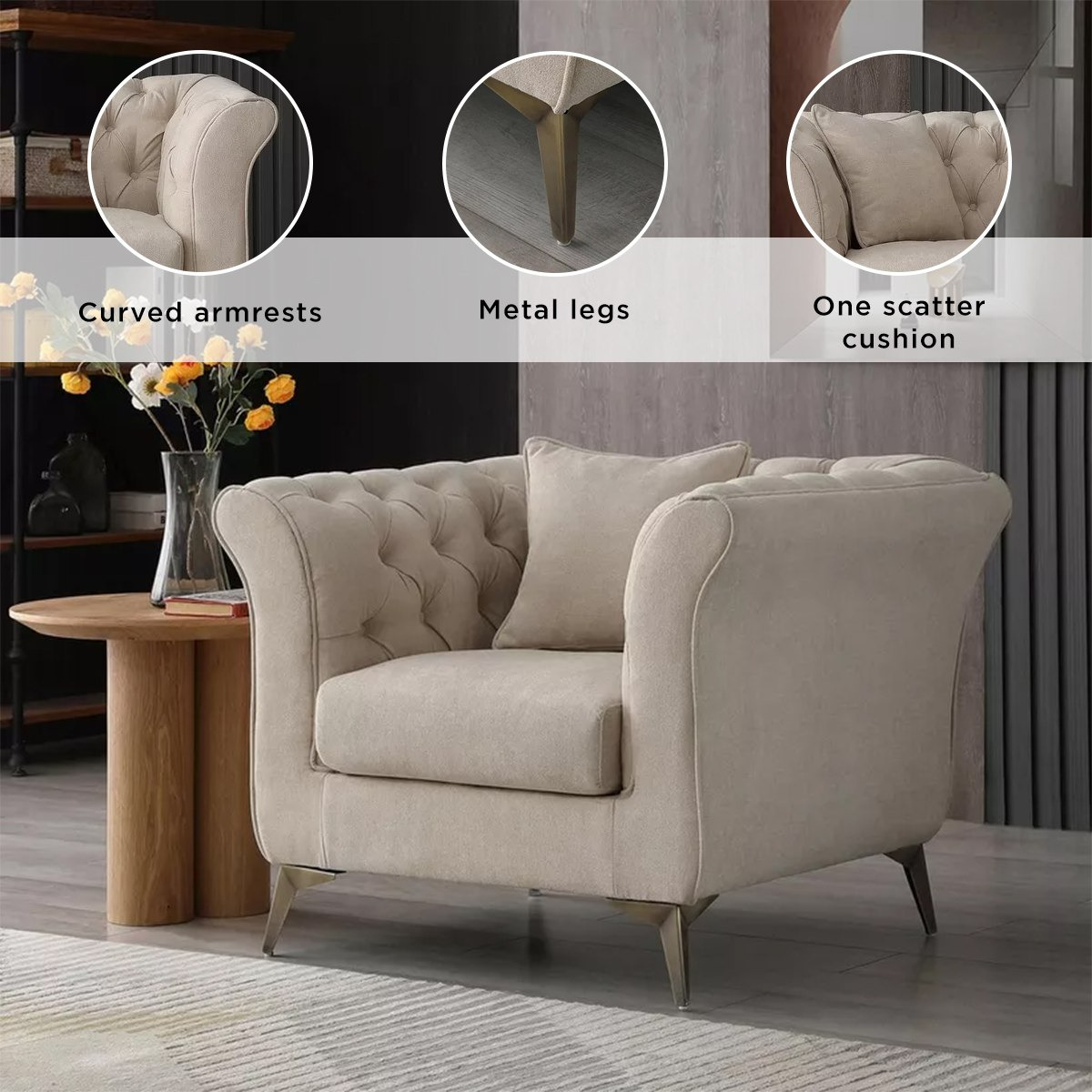 Oro 1-Seater Fabric Sofa with Cushion-hbxlivingroom-sofasandarmchairs-sofas-image-12