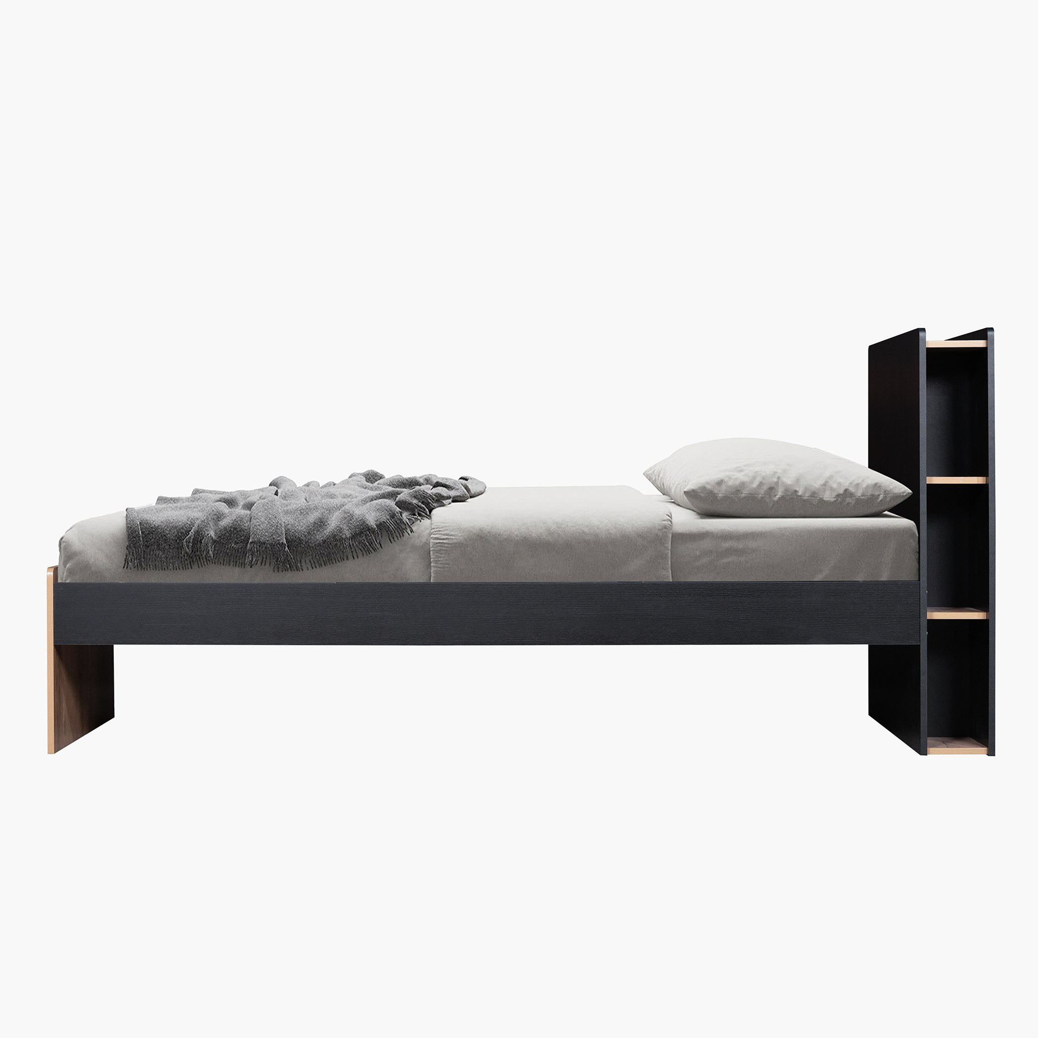 Jordan Single Smart Bed with Headboard Storage and USB Charging Port - 90x200 cm-hbxfurniture-bedsandbedsets-beds-single-image-16