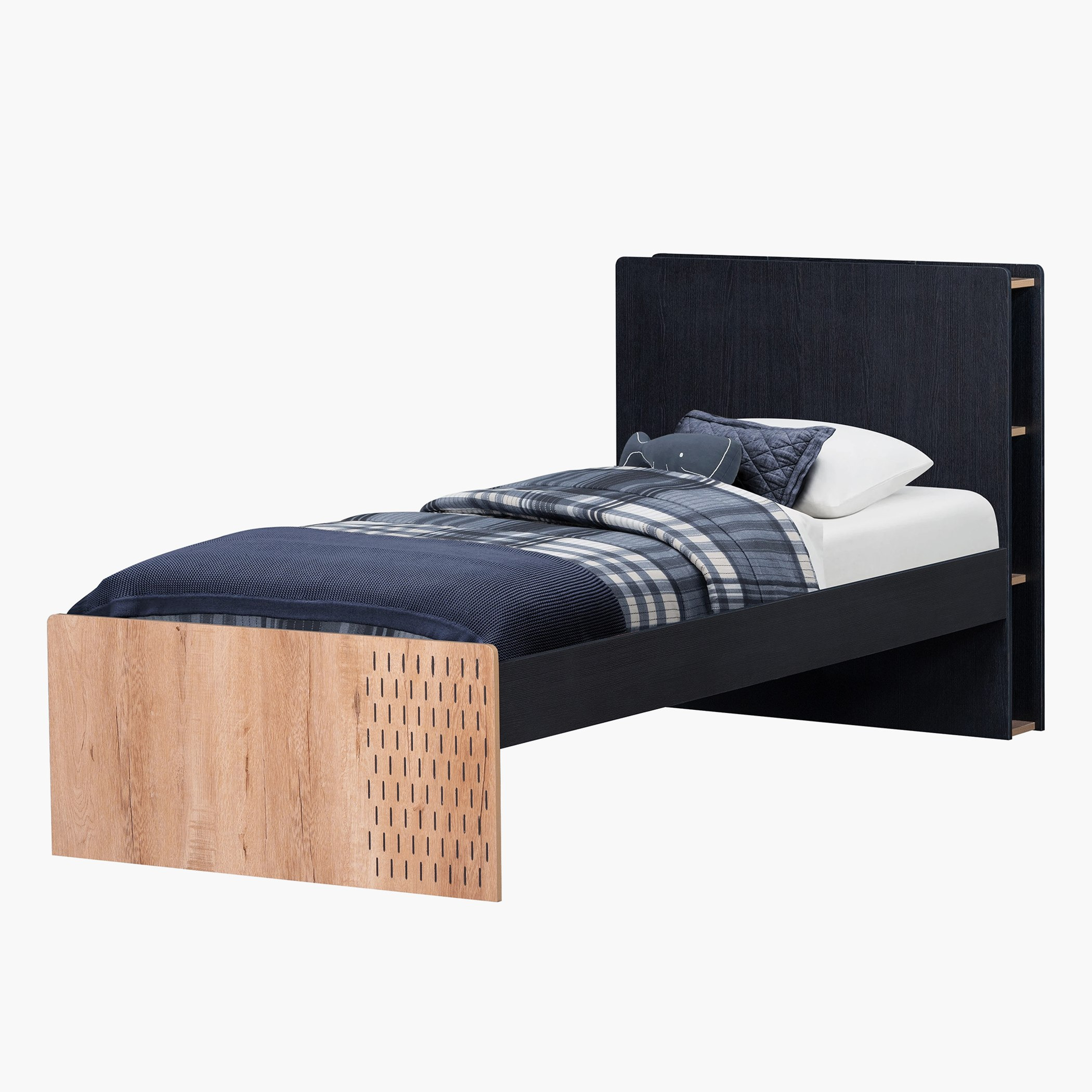 Jordan Single Smart Bed with Headboard Storage and USB Charging Port - 90x200 cm-hbxfurniture-bedsandbedsets-beds-single-image-12
