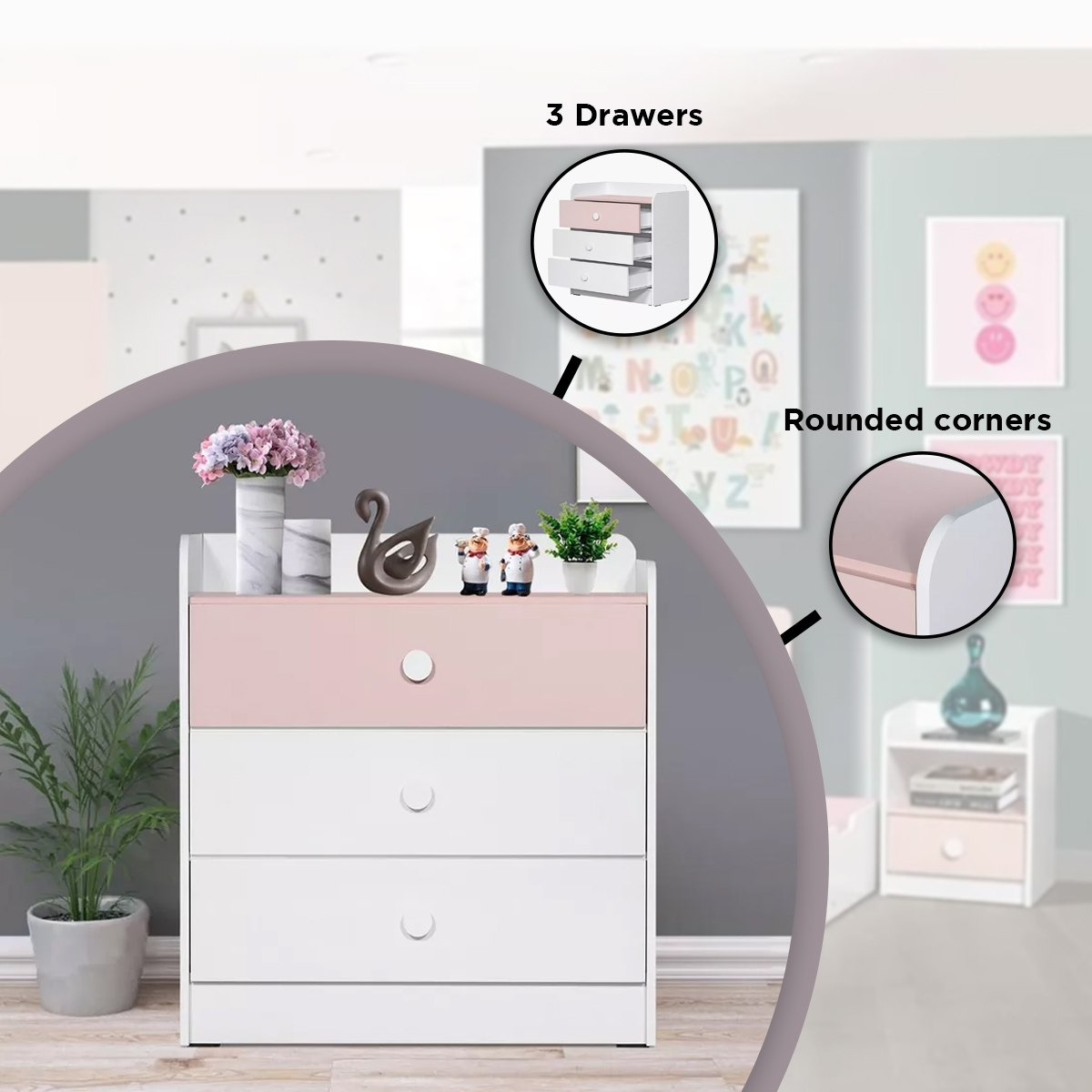 طاولة تزيين بـ3 أدراج بدون مرآة من فانيلا بلوم-hbxfurniture-kidsroom-kidsdressersandmirrors-image-4