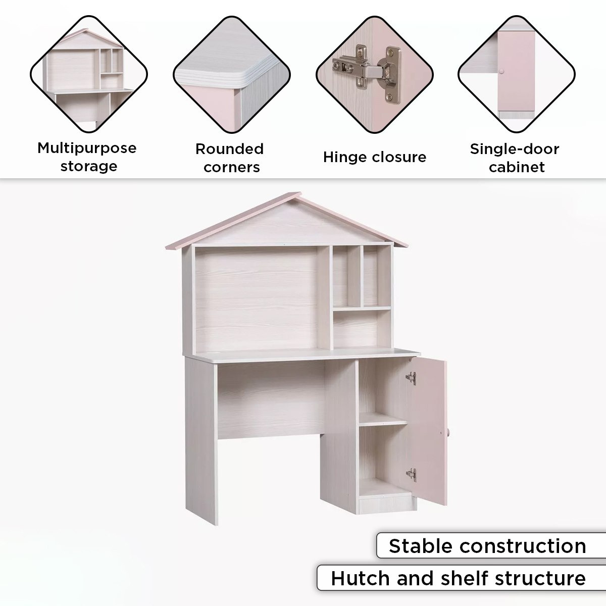 مكتب دراسة مع خزانة - آنا-hbxfurniture-office-desks-image-5