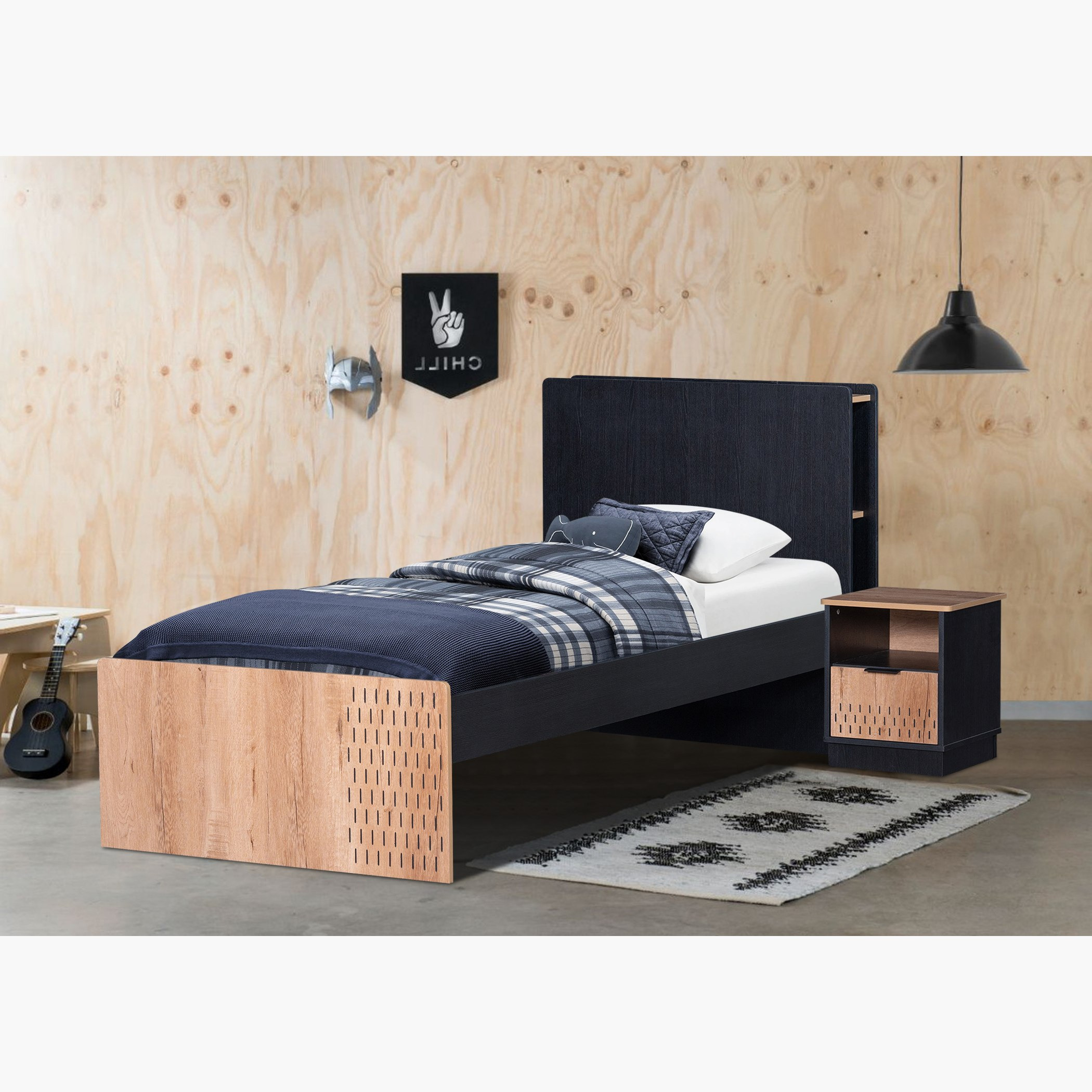 سرير فردي قابل للسّحب من جوردن - 190x90 سم-hbxfurniture-bedsandbedsets-beds-image-3
