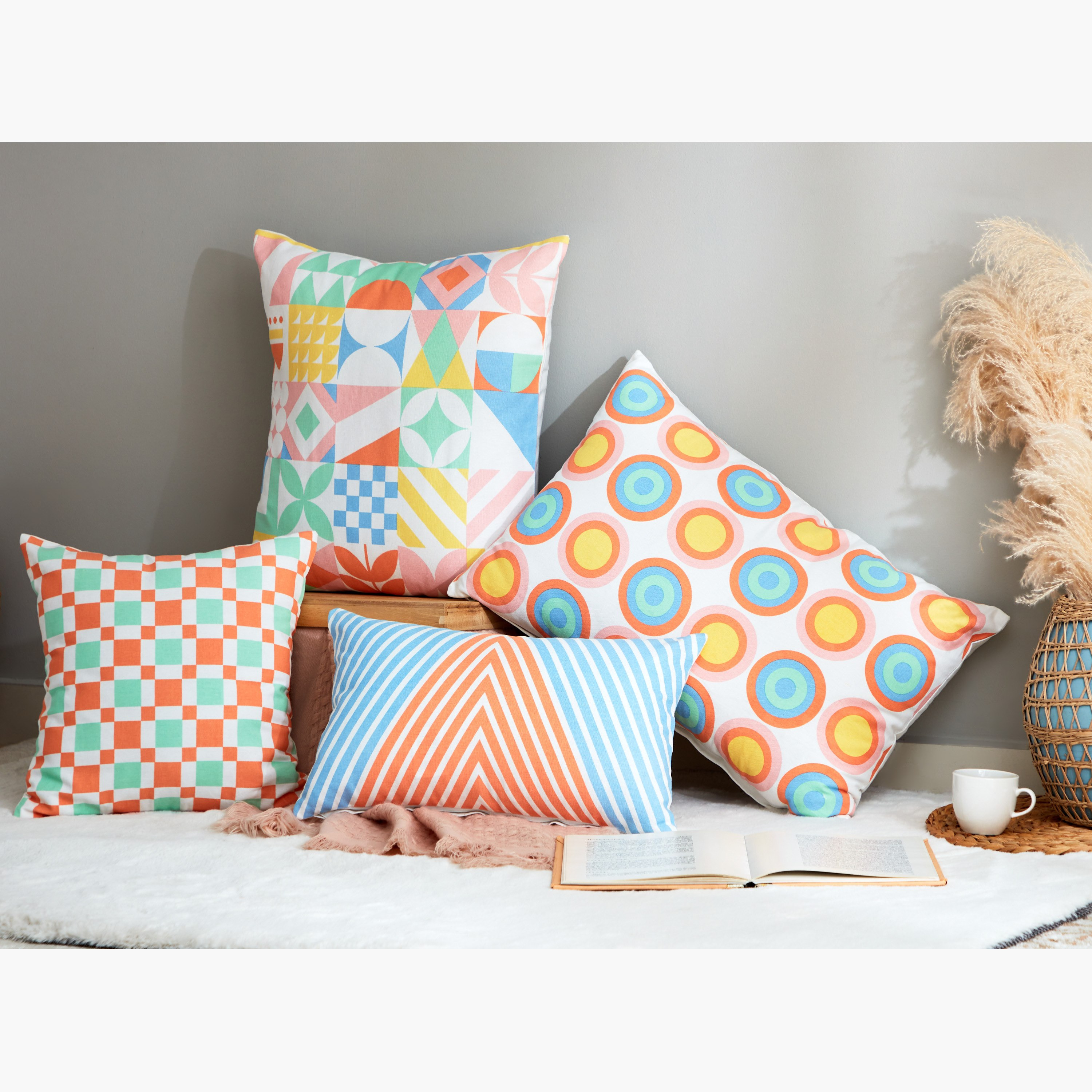 Nova Mosaico Printed Cushion Cover - 30x50 cm-hbxhomeware-cushionsandcovers-cushioncovers-image-4