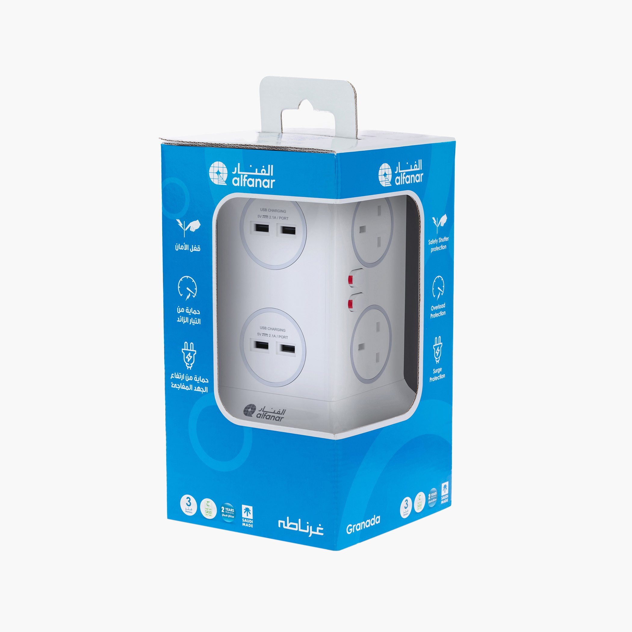 برج تمديد بسلك 3 متر ومنفذ يو إس بي من لوموس-hbxbedroom-lighting-lightingaccessories-image-4