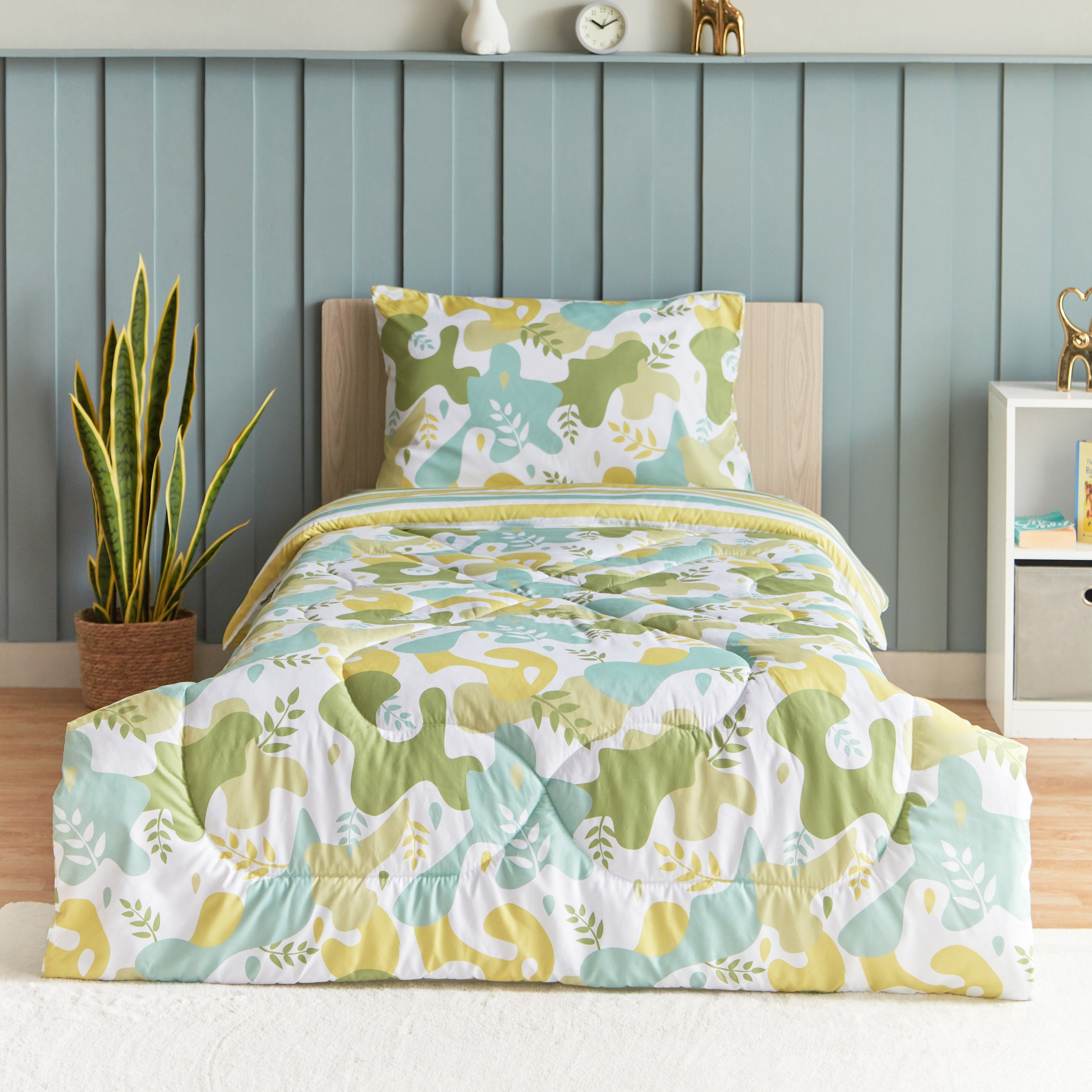 طقم لحاف فردي ألياف دقيقة قطعتين من رون - 50x75 سم-hbxhomeware-hbxkidsandyouth-image-2