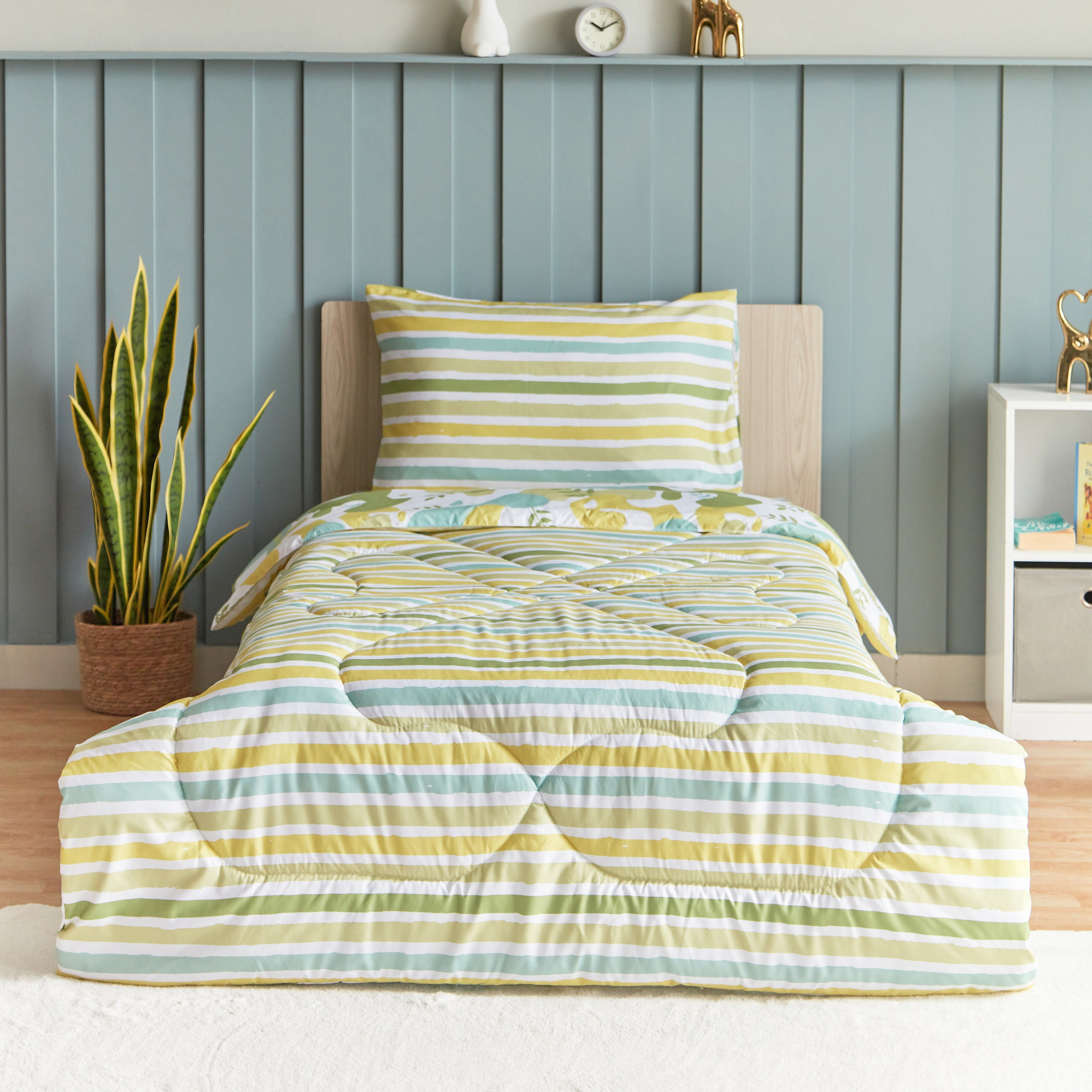 طقم لحاف فردي ألياف دقيقة قطعتين من رون - 50x75 سم-hbxhomeware-hbxkidsandyouth-image-3