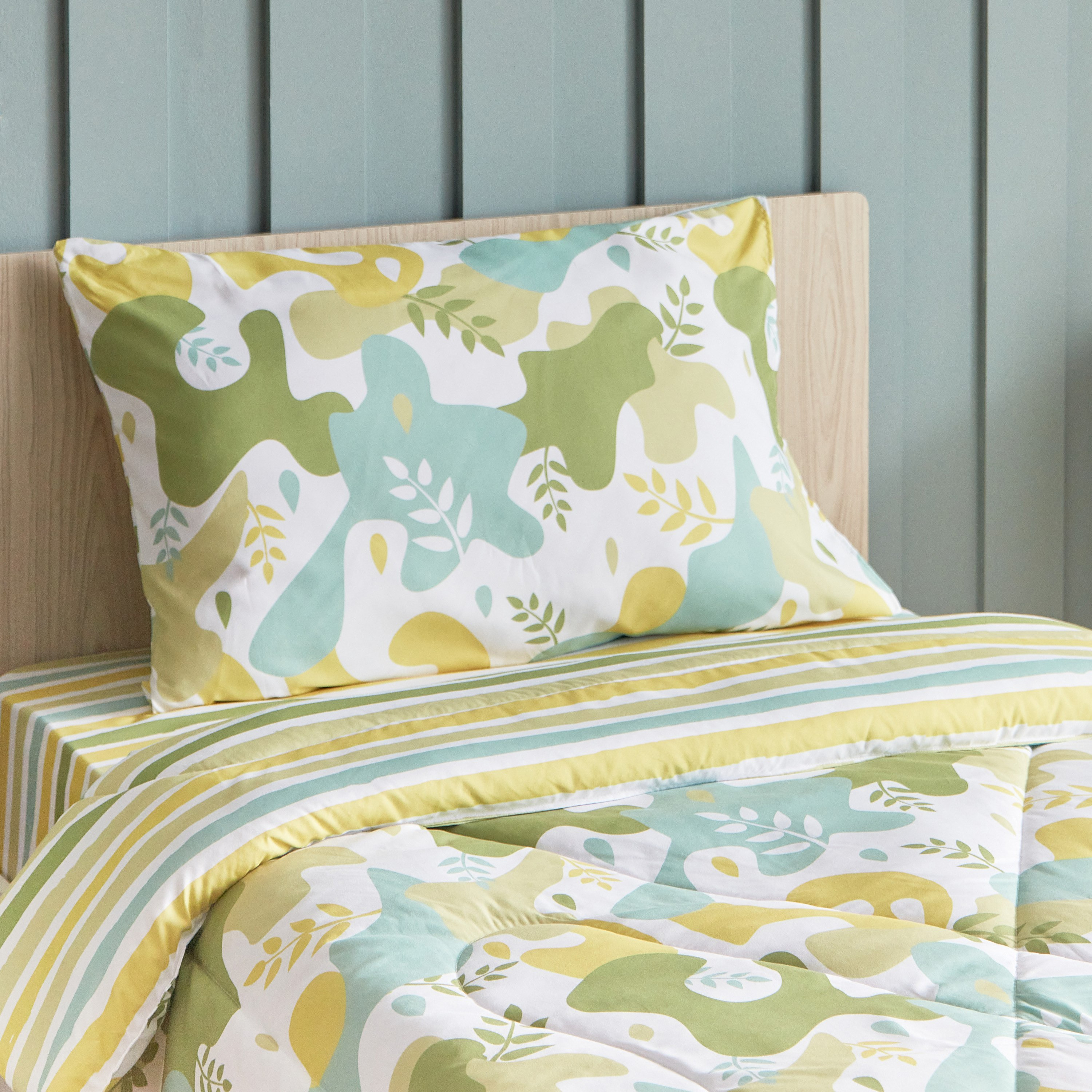 طقم لحاف فردي ألياف دقيقة قطعتين من رون - 50x75 سم-hbxhomeware-hbxkidsandyouth-image-4