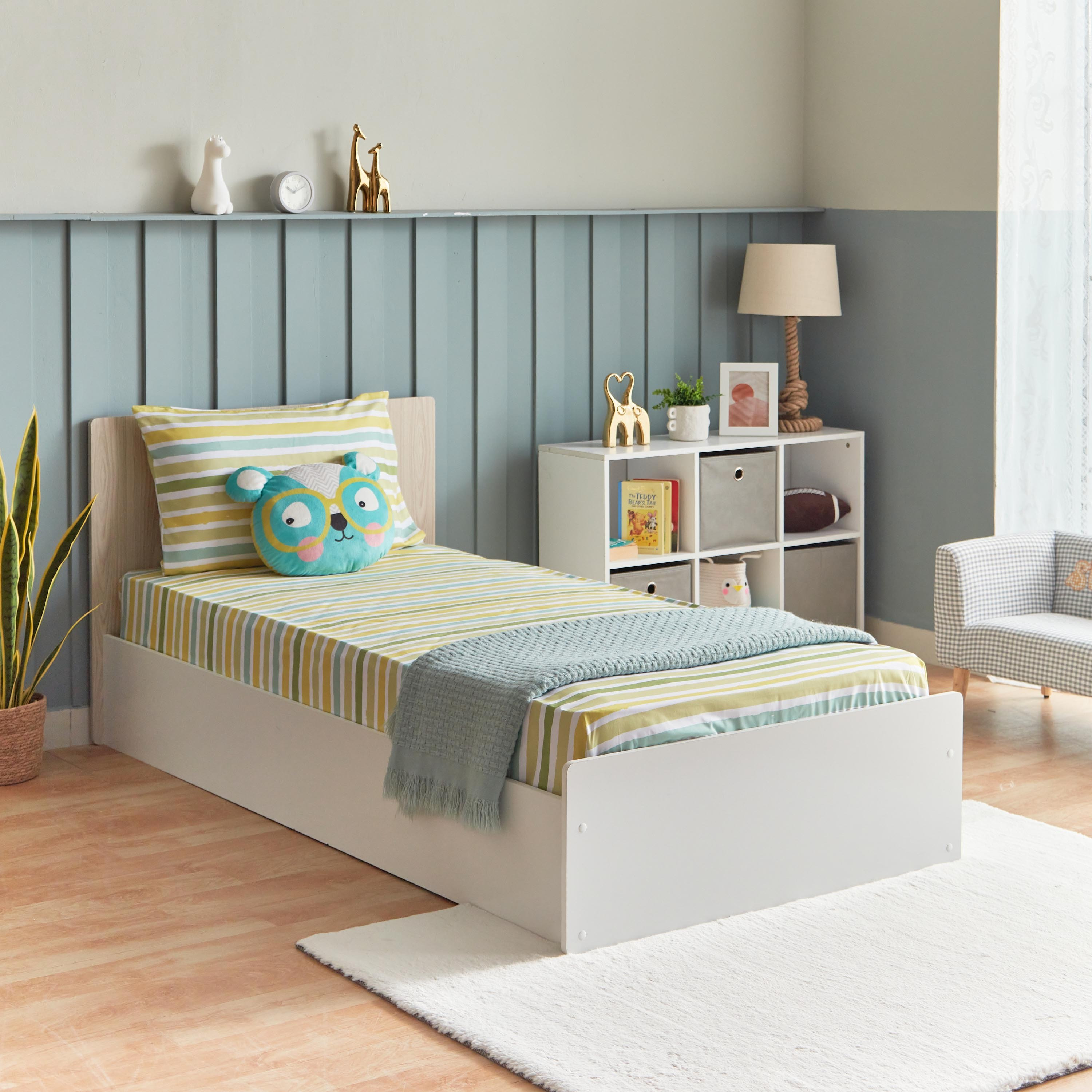 شرشف مطاطي فردي ألياف دقيقة من رون - 90x200+25 سم-hbxhomeware-hbxkidsandyouth-image-7