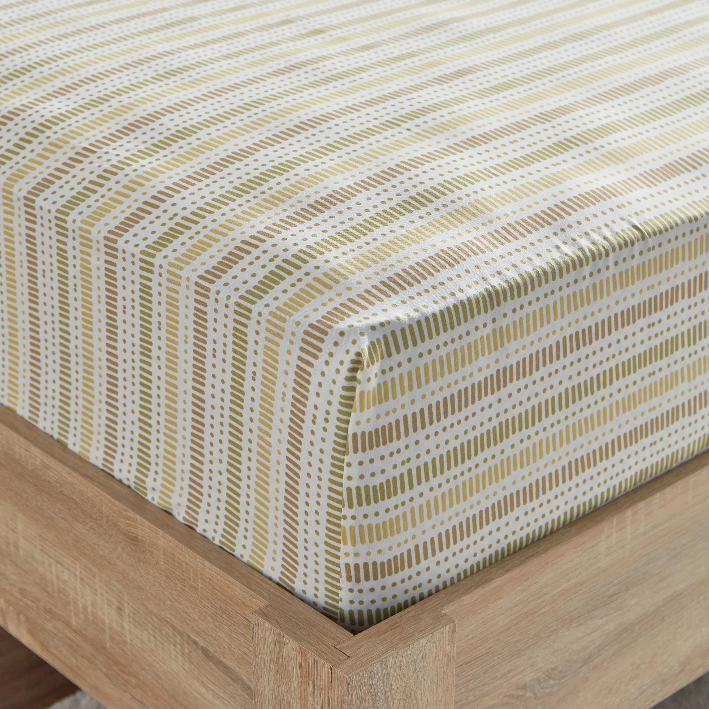 شرشف مطاطي توين ألياف دقيقة من رون - 120x200+25 سم-hbxhomeware-bedding-fittedsheets-image-5