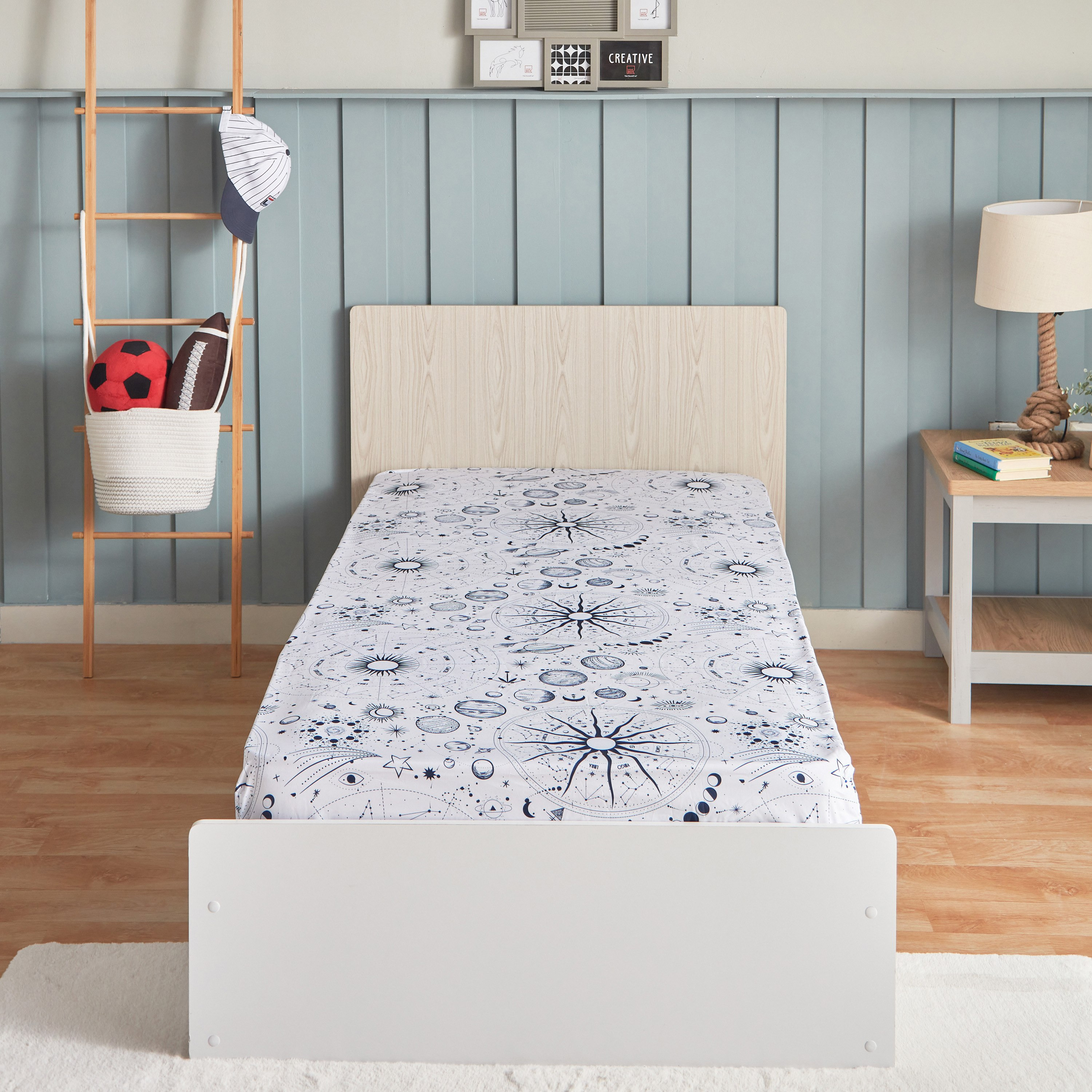 شرشف مطاطي فردي ألياف دقيقة من هاري كوزموس سواريه - 90 × 200 + 25 سم-hbxhomeware-hbxkidsandyouth-image-2