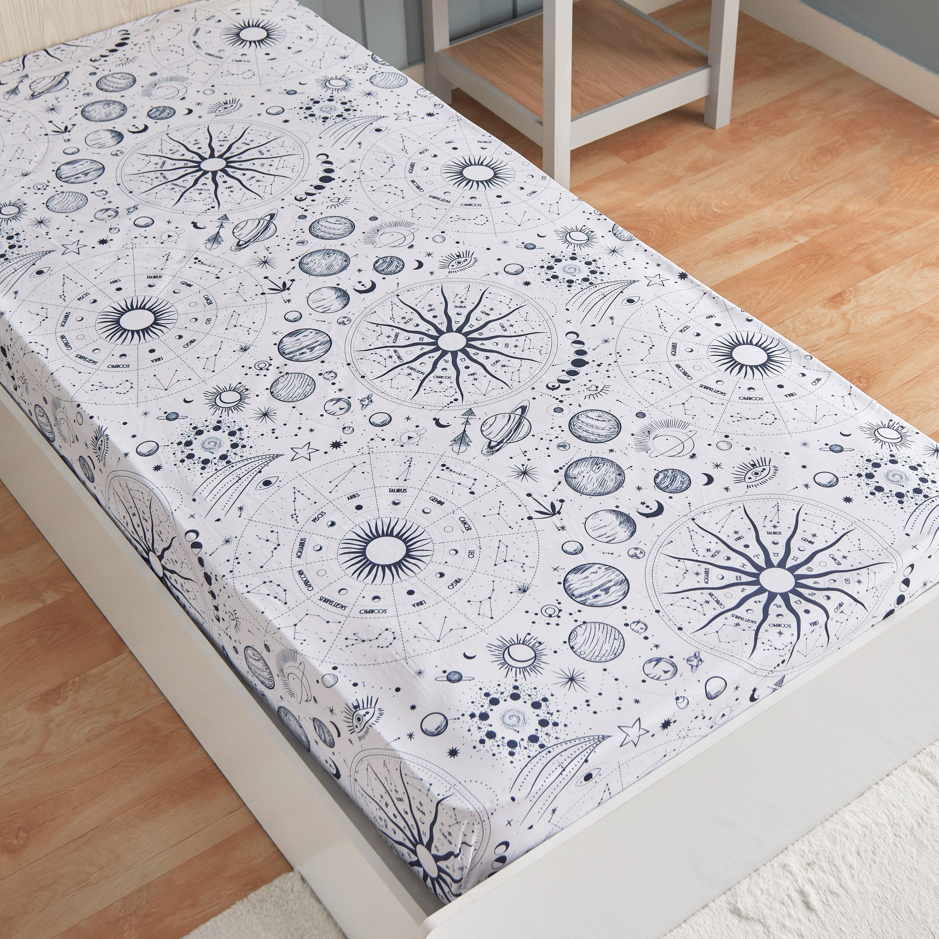 شرشف مطاطي فردي ألياف دقيقة من هاري كوزموس سواريه - 90 × 200 + 25 سم-hbxhomeware-hbxkidsandyouth-image-3