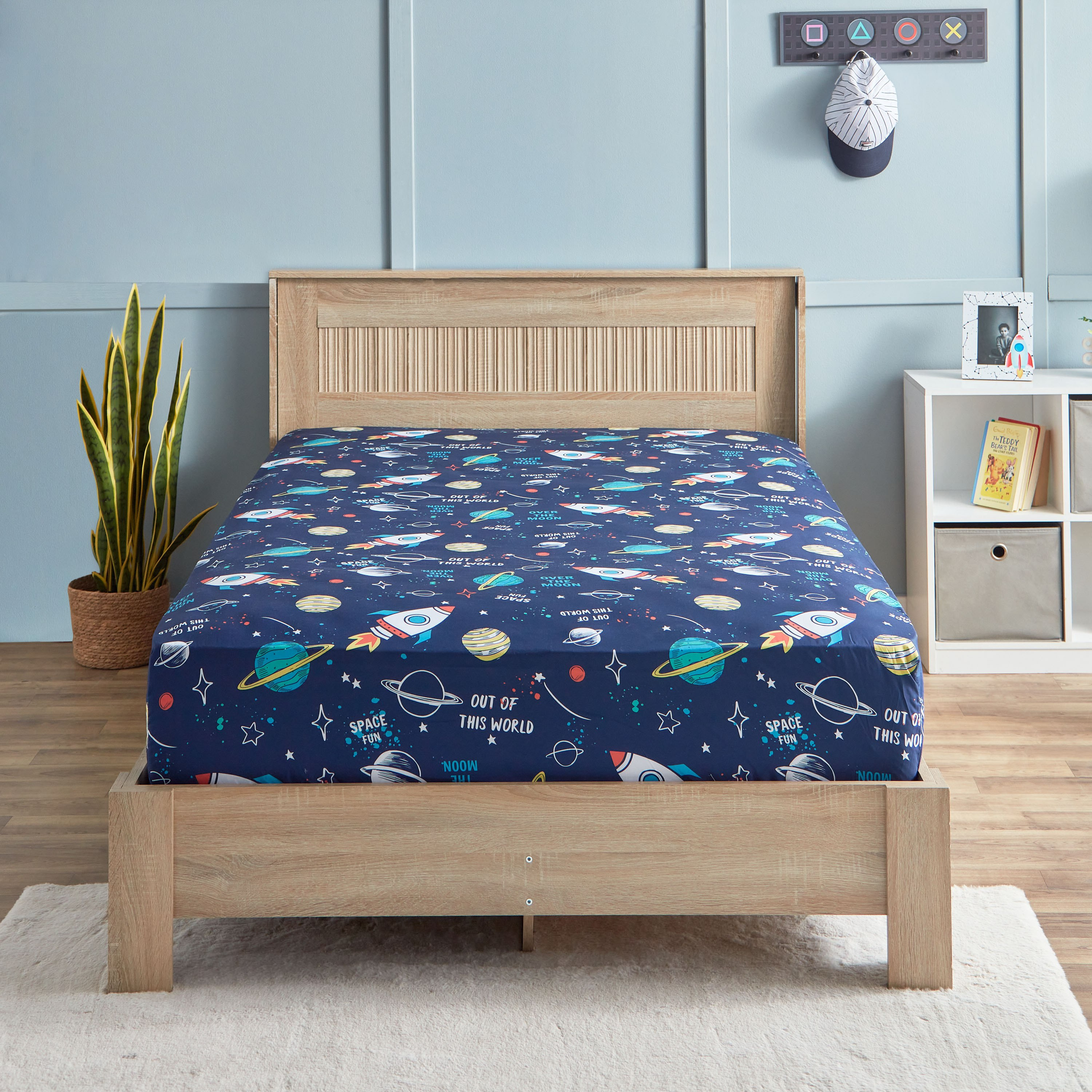 شرشف مطاطي فردي ألياف دقيقة من هاري كوزموس سواريه - 120x200+25 × 200 + 25 سم-hbxhomeware-hbxkidsandyouth-image-2