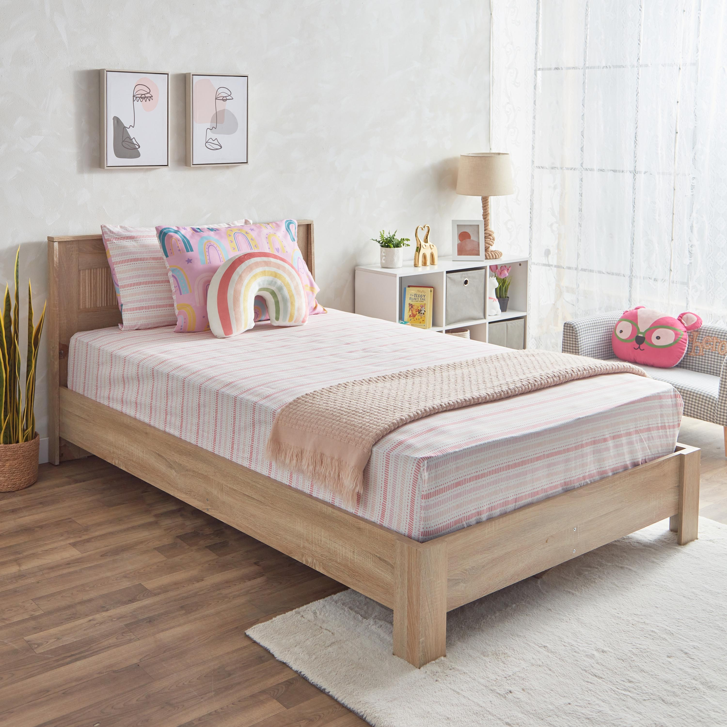 شرشف مطاطي فردي ألياف دقيقة من هيرميون - 120x200+25 سم-hbxhomeware-hbxkidsandyouth-image-7