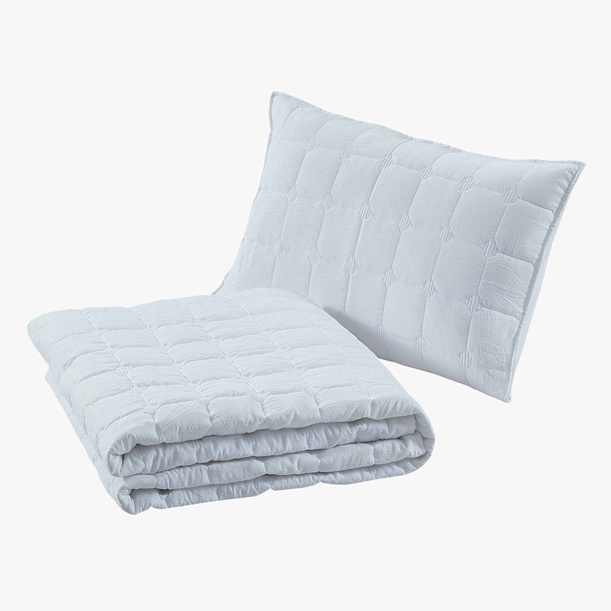 طقم مفرش سرير مزدوج مبطن من الألياف الدقيقة 3 قطع من ليكزس نيفذ - 160x230 سم-hbxdecorandfurnishings-bedding-bedspreadsandquilts-image-4