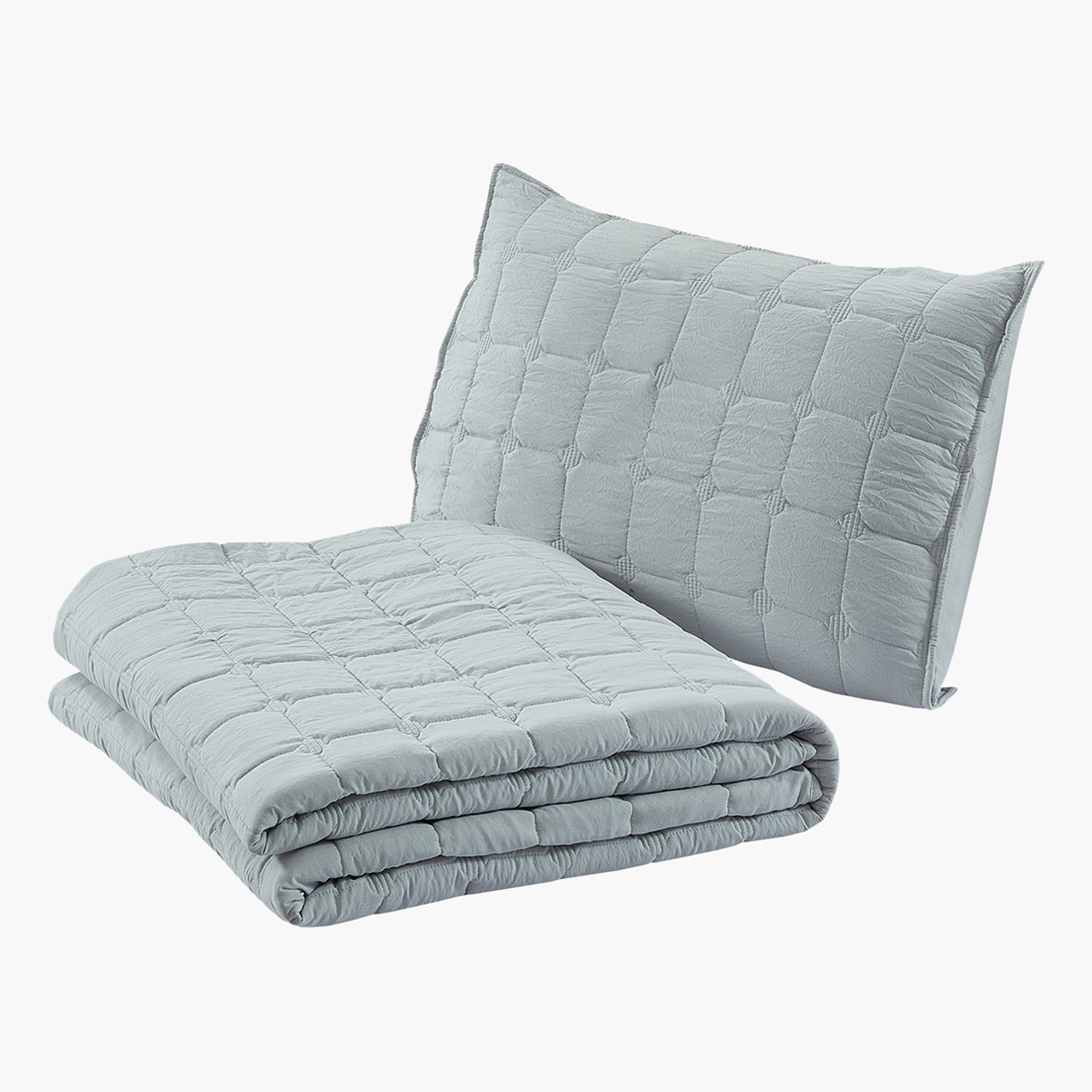 Lexus Nevis 3-Piece Pre-Washed Micro King Quilt Bedspread Set - 230x250 cm-hbxdecorandfurnishings-bedding-bedspreadsandquilts-image-4
