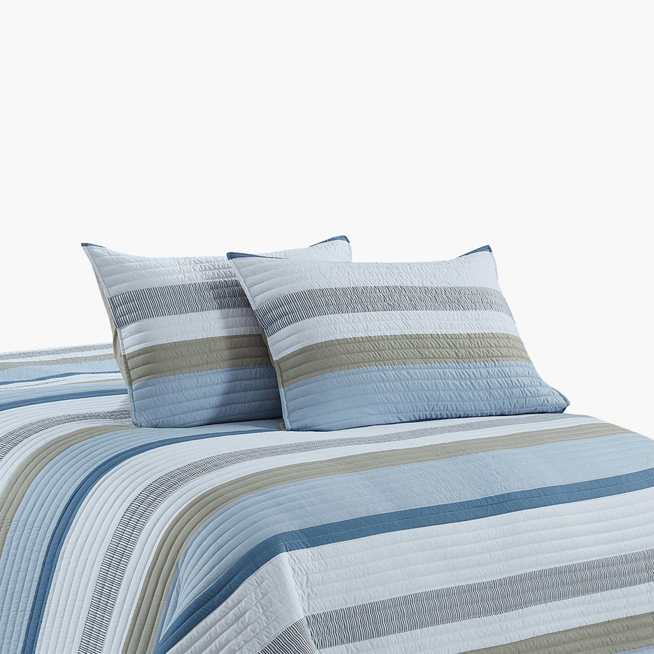 طقم مفرش سرير مايكرو مزدوج مبطن من دولوريس جوزي - 3 قطع - 160x230 سم-hbxdecorandfurnishings-bedding-bedspreadsandquilts-image-3