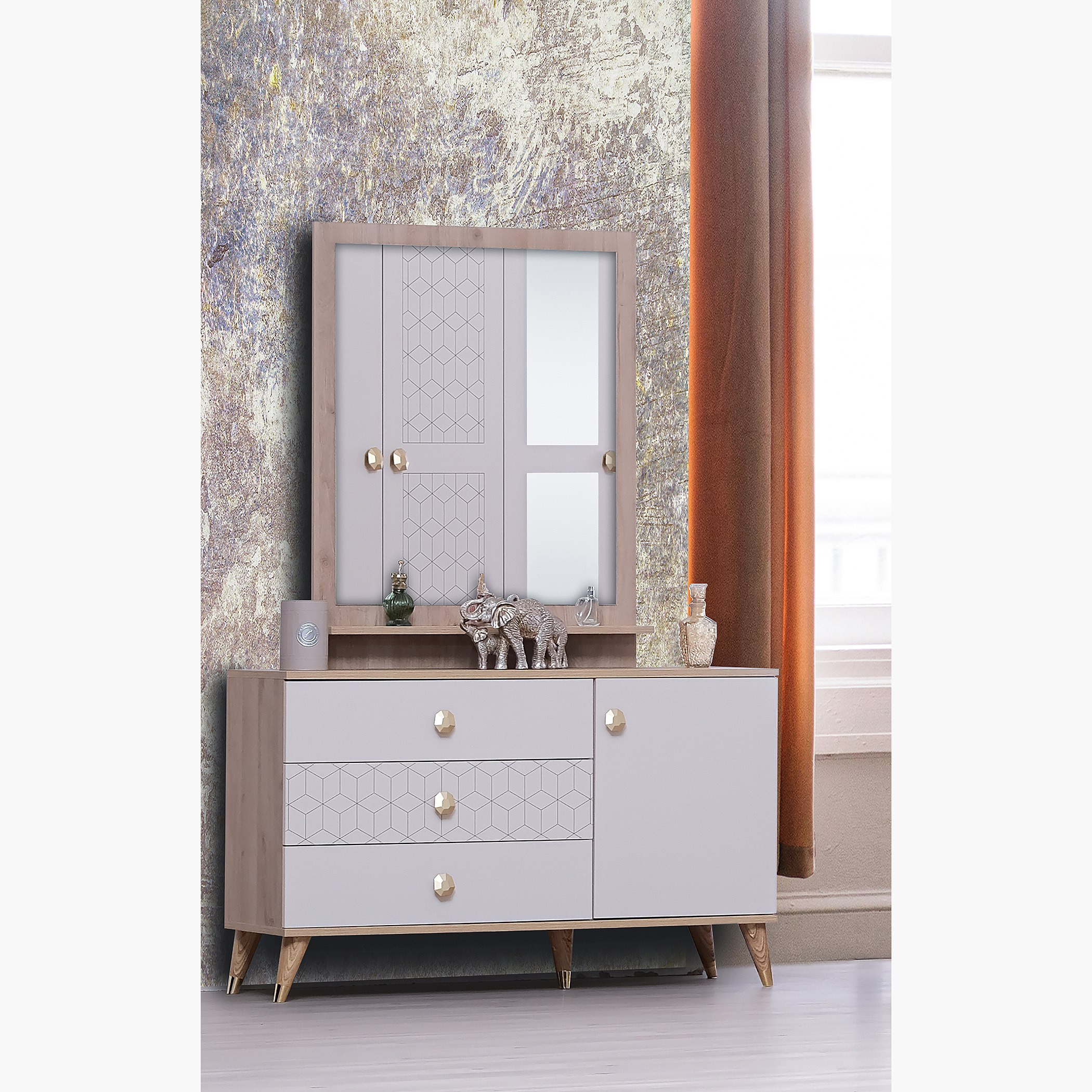 طقم غرفة نوم كينج 5 قطع - باندورا - 180x200 سم-hbxbedroom-bedsandbedsets-bedroomsets-king-image-6