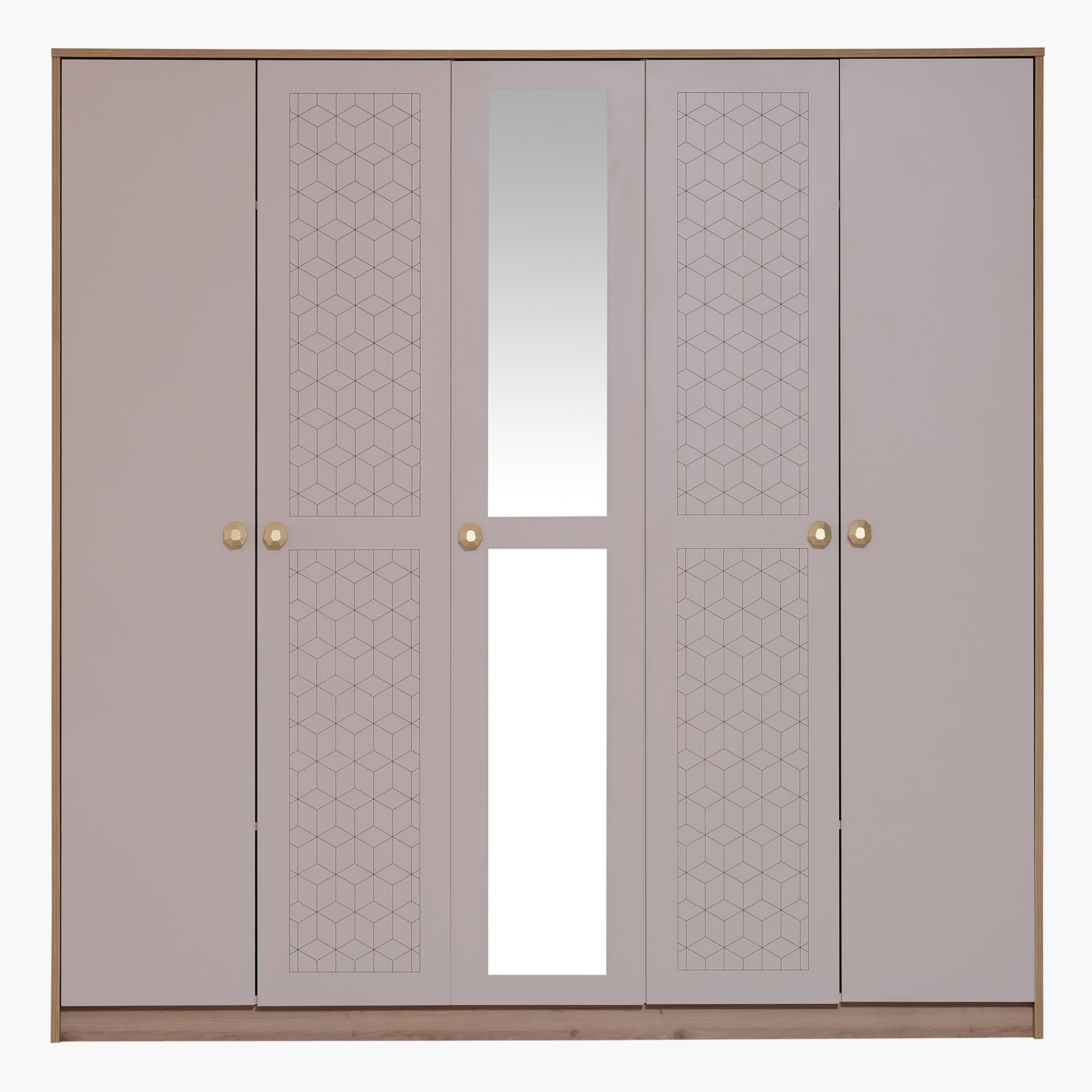 خزانة ملابس 5 أبواب بمرآة من باندورا-hbxfurniture-wardrobes-image-3