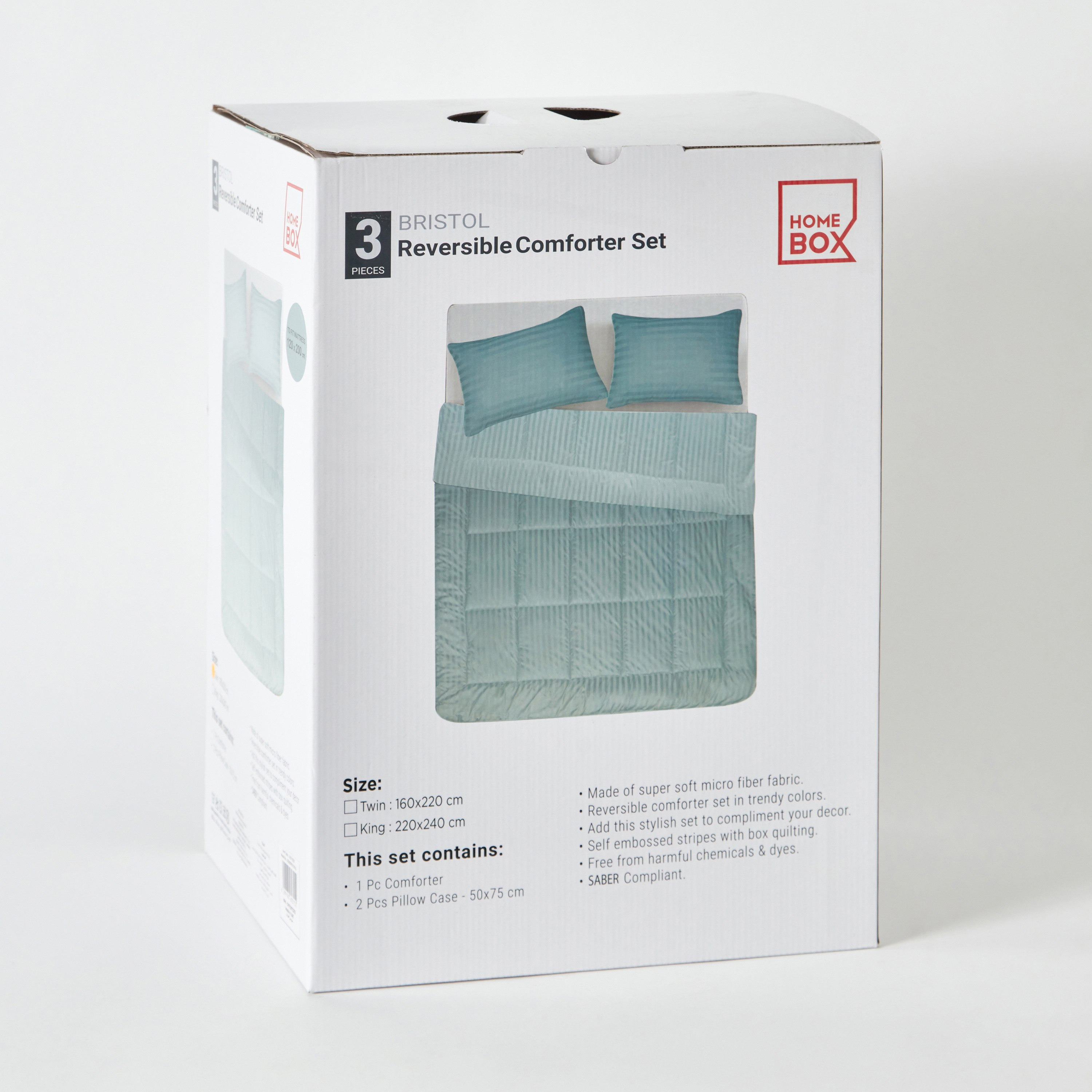 طقم لحاف كينج من الألياف الدقيقة يستخدم على الوجهين 3 قطع من بريستول - 160x220 سم-hbxhomeware-hbxdecorandfurnishings-image-9