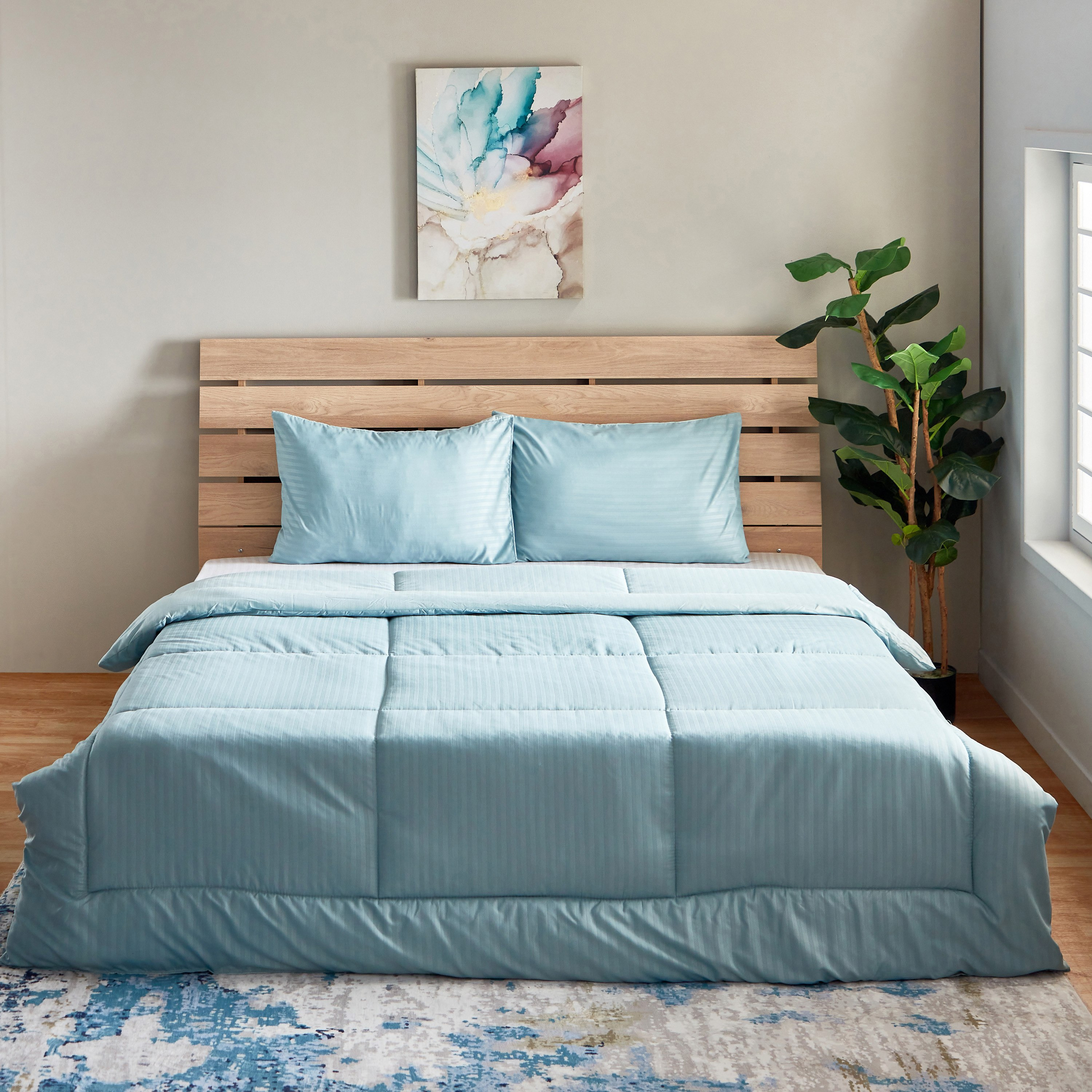 طقم لحاف كينج من الألياف الدقيقة يستخدم على الوجهين 3 قطع من بريستول - 220x240 سم-hbxhomeware-hbxdecorandfurnishings-image-2