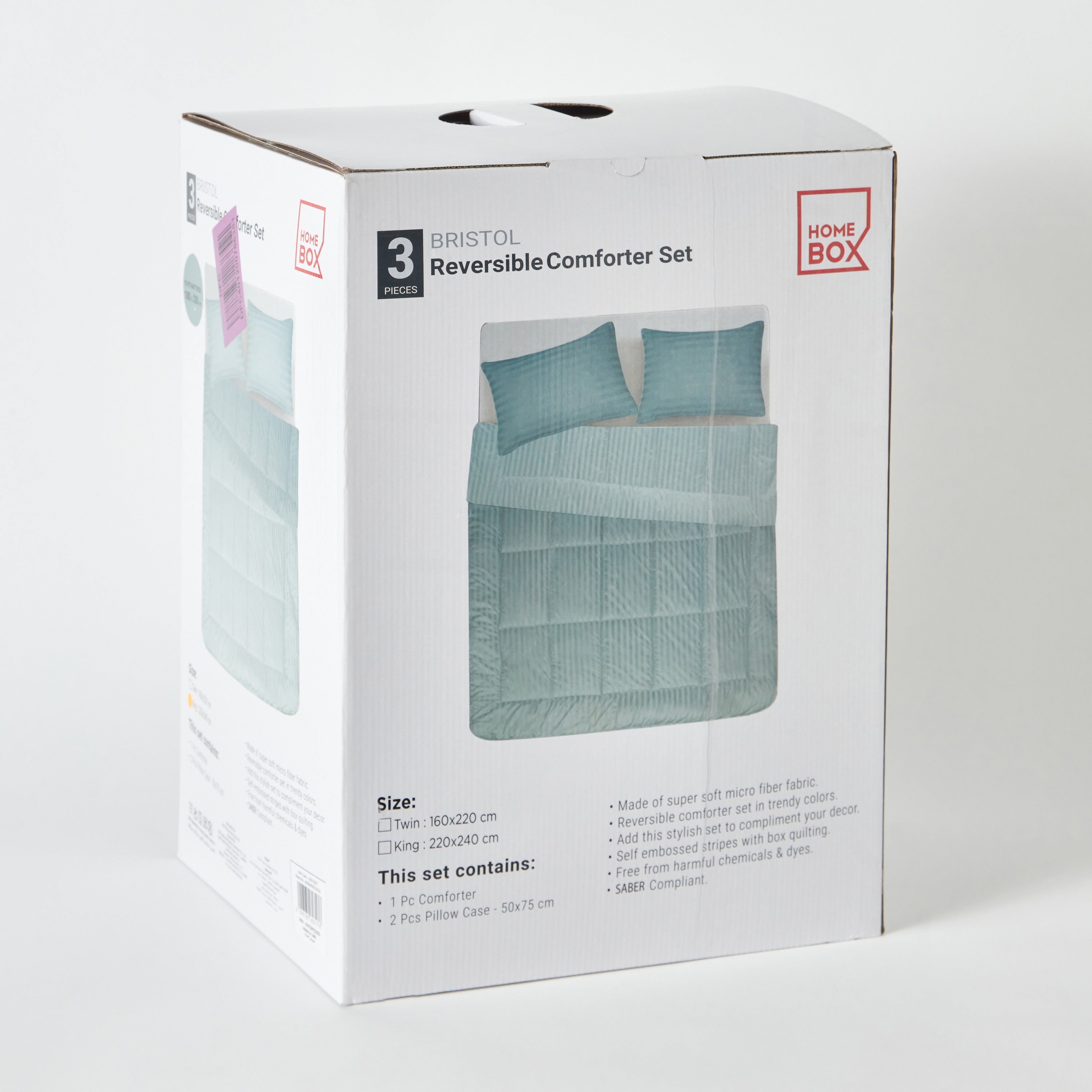 طقم لحاف كينج من الألياف الدقيقة يستخدم على الوجهين 3 قطع من بريستول - 220x240 سم-hbxhomeware-hbxdecorandfurnishings-image-9