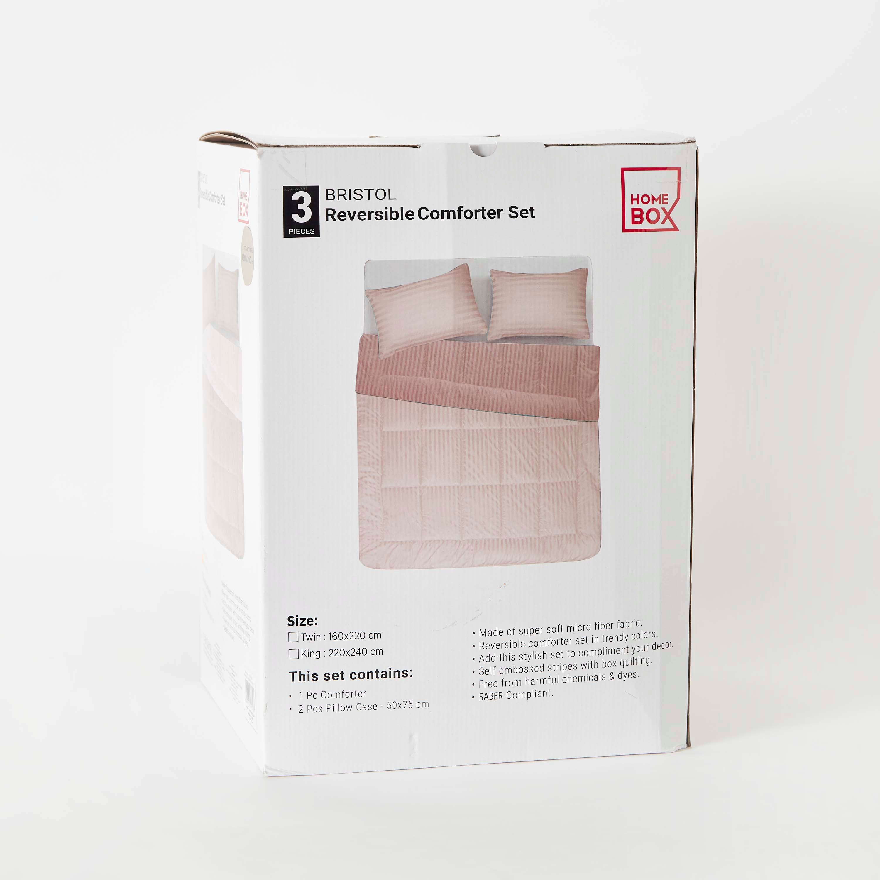 طقم لحاف كينج من الألياف الدقيقة يستخدم على الوجهين 3 قطع من بريستول - 220x240 سم-hbxhomeware-hbxdecorandfurnishings-image-10