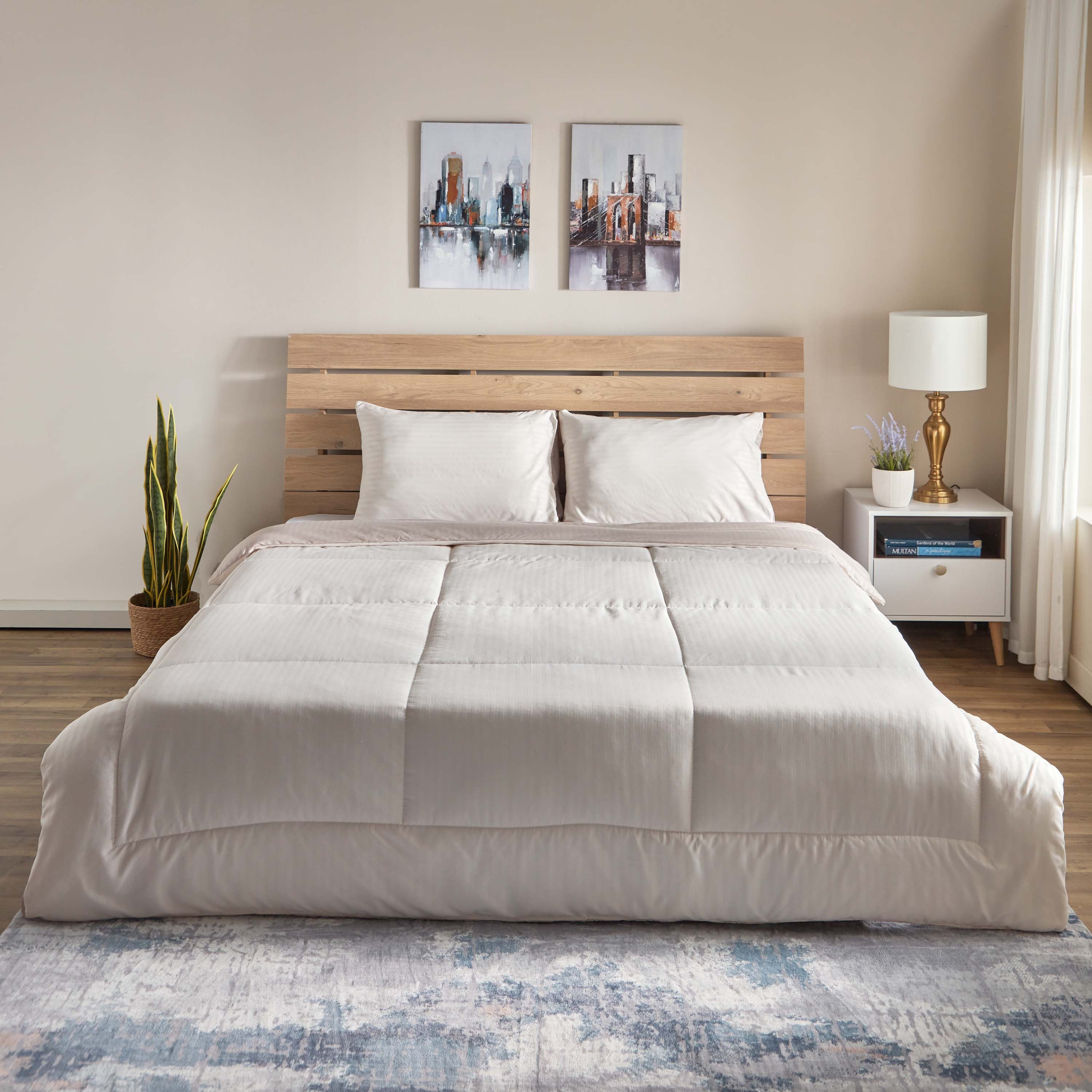 طقم لحاف كينج من الألياف الدقيقة يستخدم على الوجهين 3 قطع من بريستول - 220x240 سم-hbxhomeware-hbxdecorandfurnishings-image-3