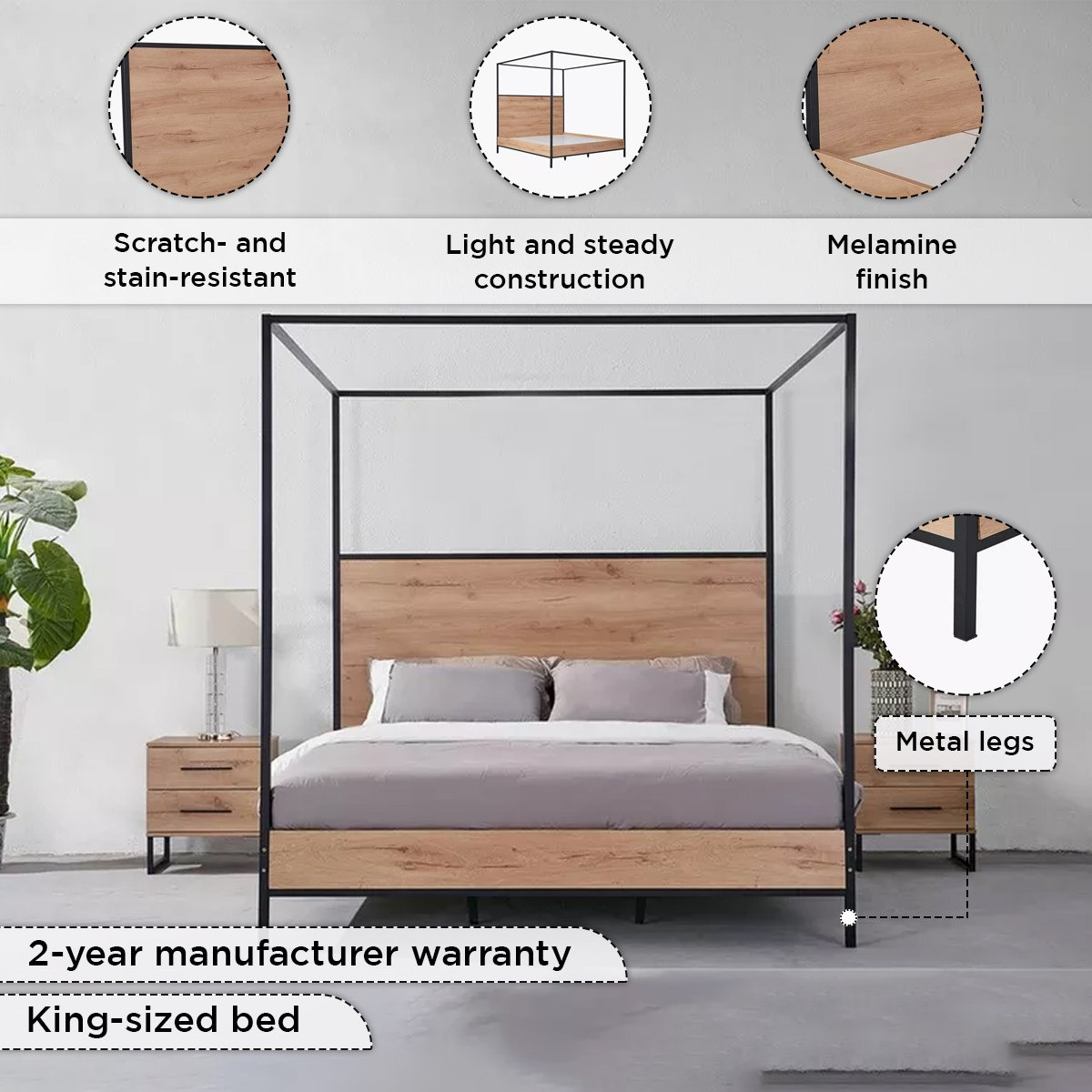 Urban King Poster Bed - 180x200 cm-PROMO_HB_SA_HBX10_TH1000_NEW_031025-image-5