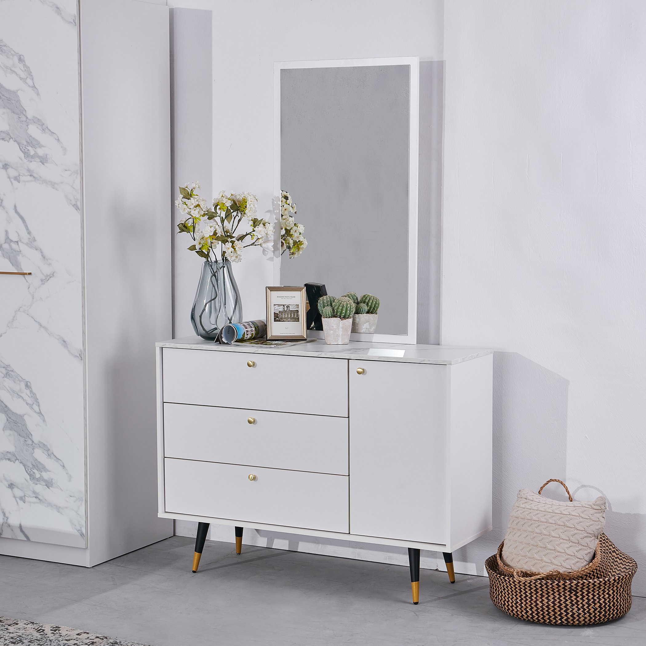 طاولة تزيين كبيرة بباب واحد و3 أدراج دون مرآة من مارلو-hbxfurniture-bedroom-dressersandmirrors-image-1