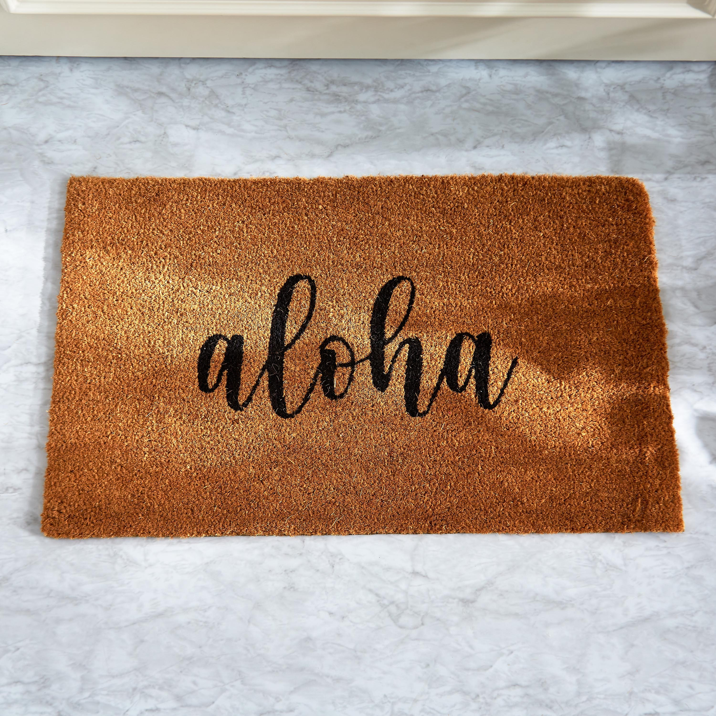 سجادة باب من ألياف جوز الهند بطبعات من ألوها - 40x75 سم-hbxhomeware-hbxlivingroom-image-2