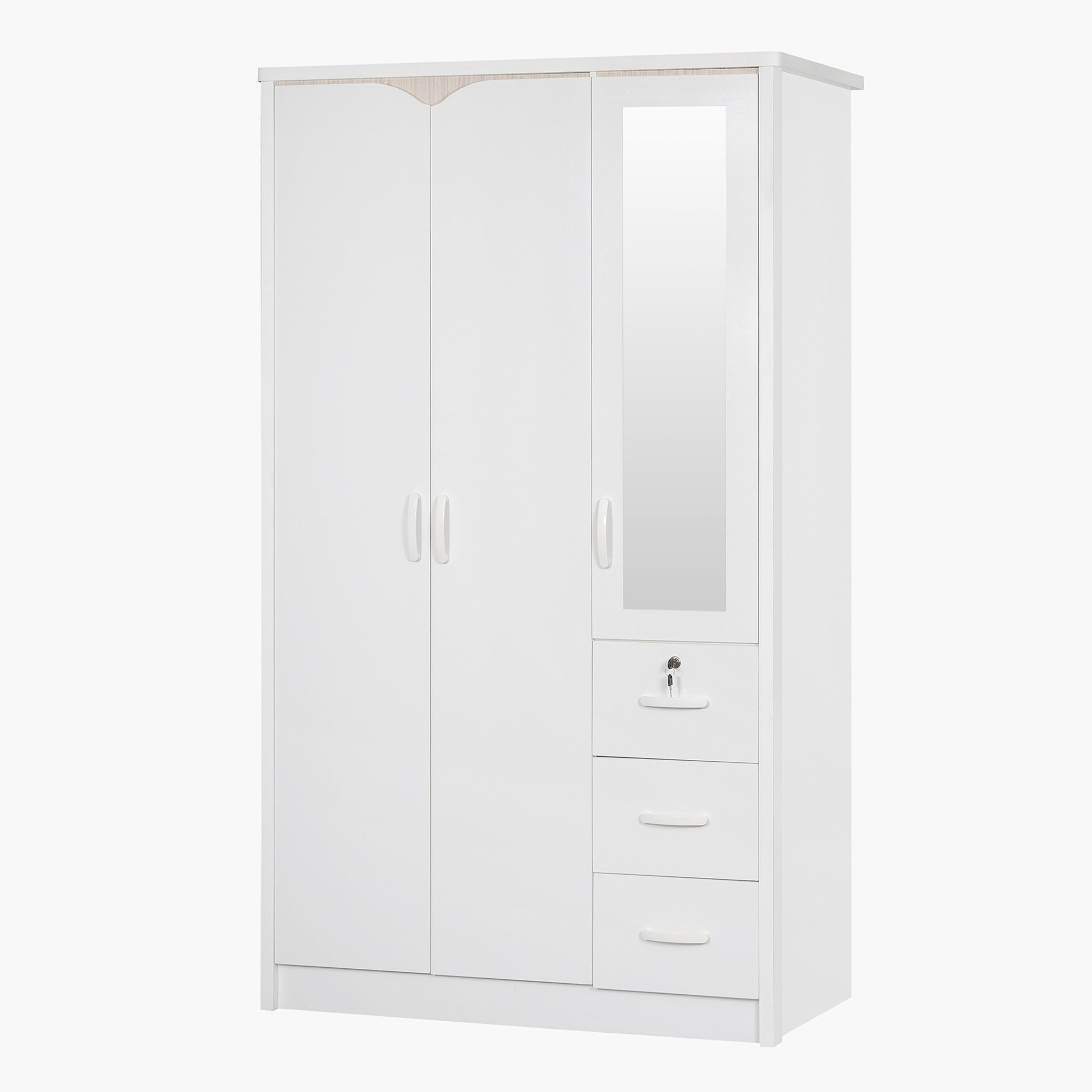 خزانة ملابس 3 أبواب و3 أدراج بمرآة وقفل - فيجي من موڤو-hbxfurniture-wardrobes-image-12