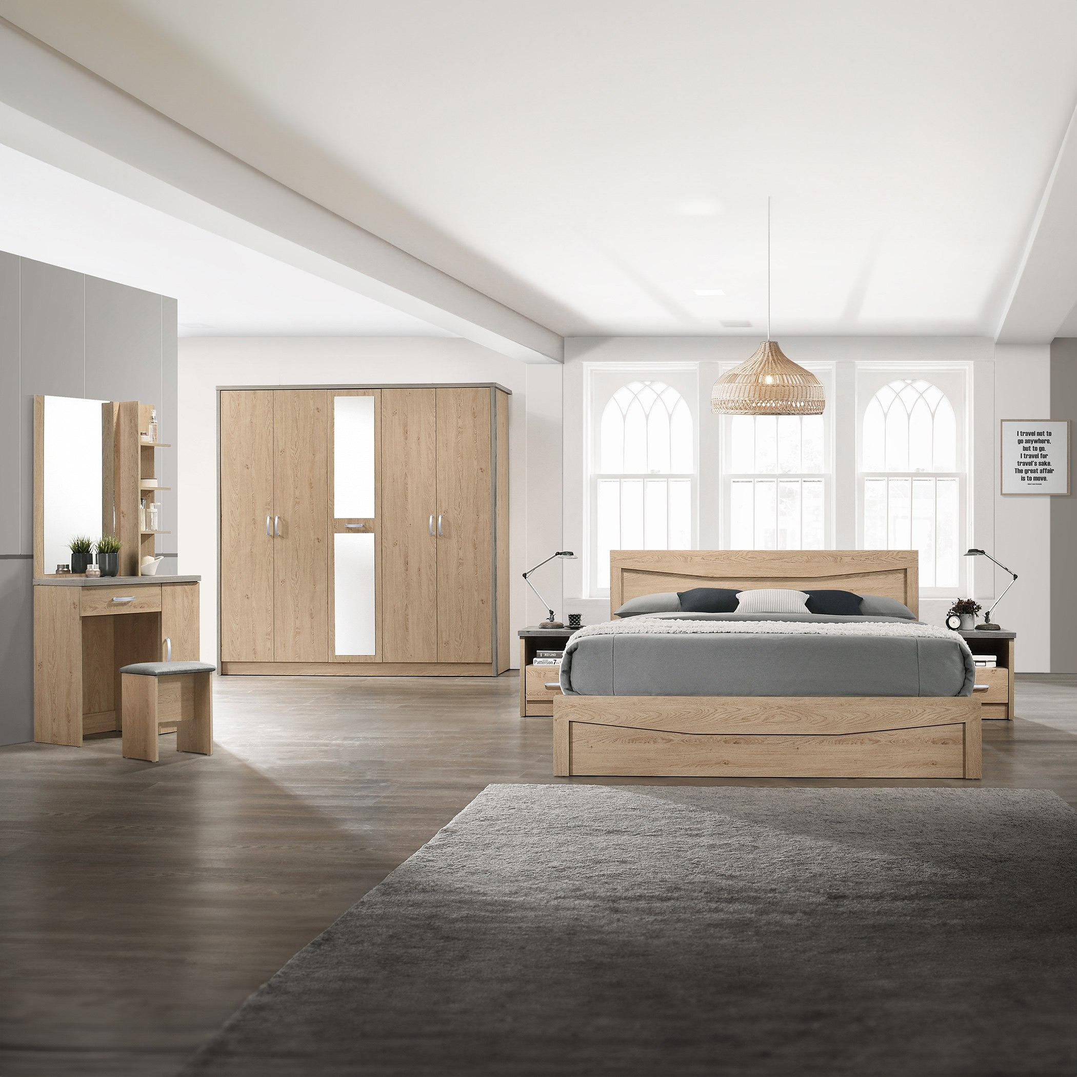 طقم غرفة نوم كينج 6 قطع - كريسنت من موڤو - 180x200 سم-hbxbedroom-bedsandbedsets-bedroomsets-king-image-1