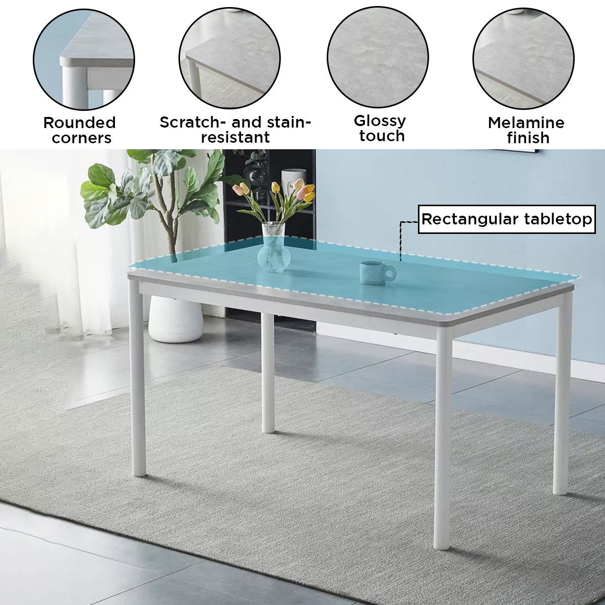 طقم سفرة 6 مقاعد من كلوز-hbxfurniture-diningtablesandsets-diningsets-sixseater-image-4