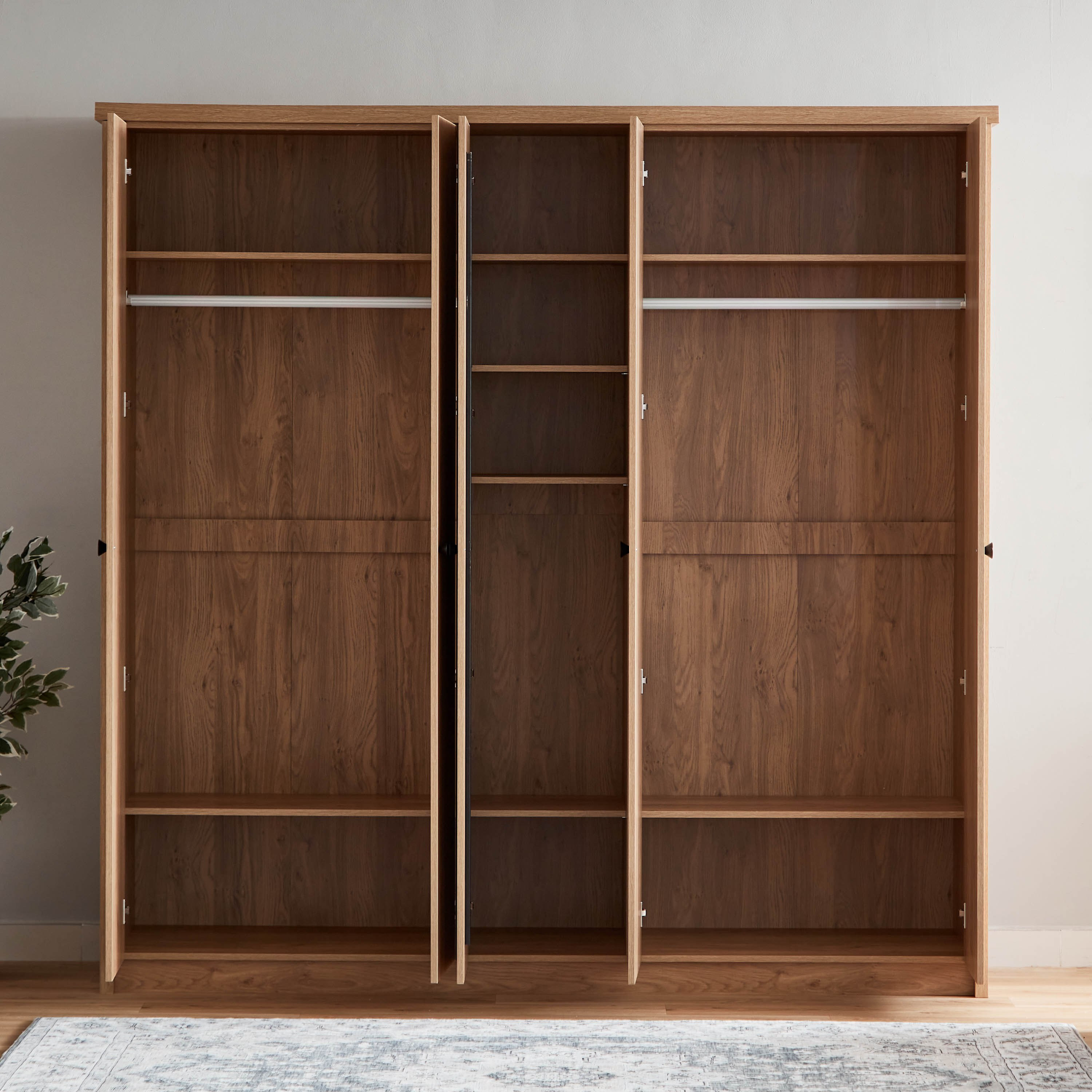 خزانة ملابس 5 أبواب بمرآة من بريدج-hbxfurniture-wardrobes-image-4