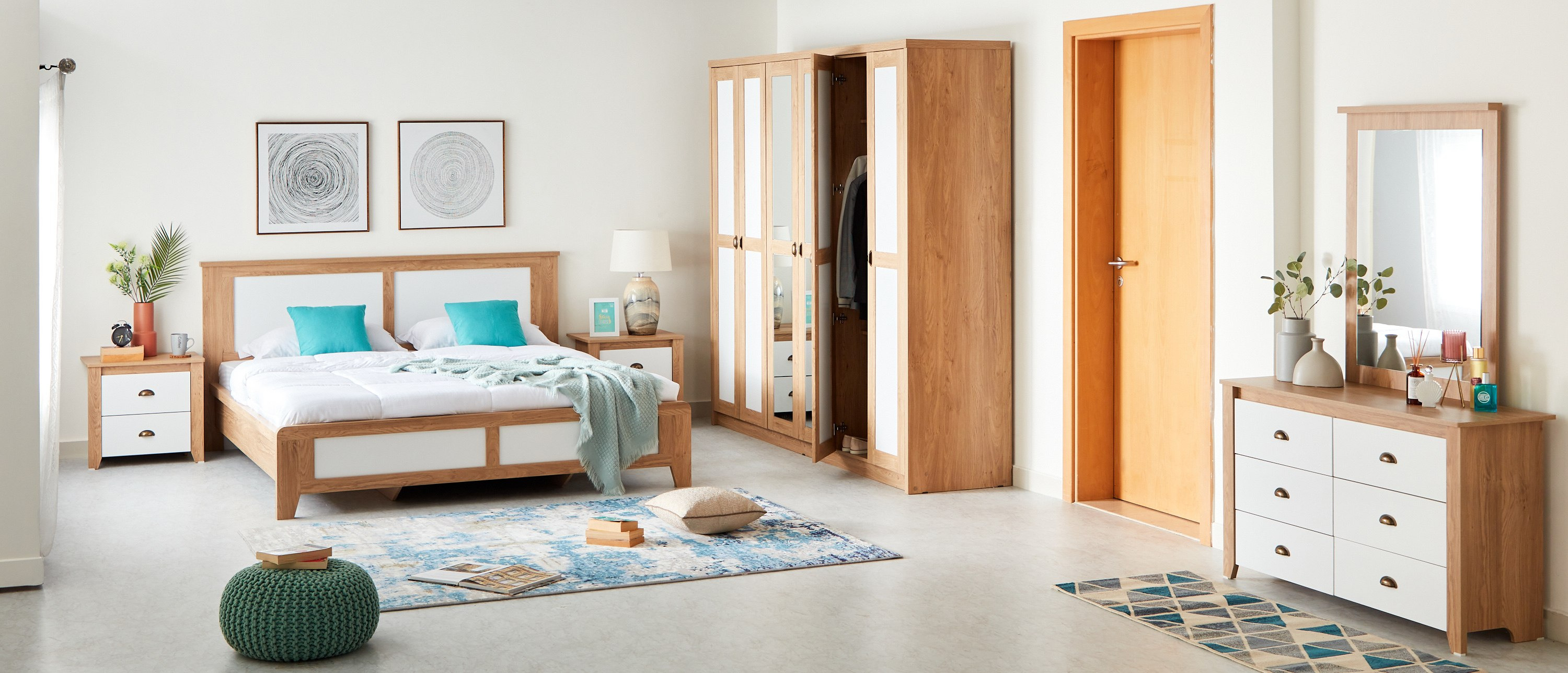خزانة ملابس 6 أبواب ومرآة من أكسفورد-hbxfurniture-wardrobes-image-12