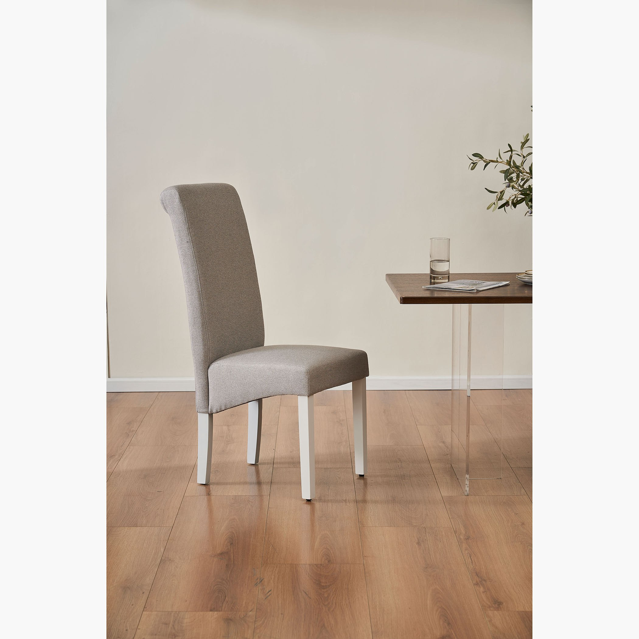 High back deals upholstered dining chairs