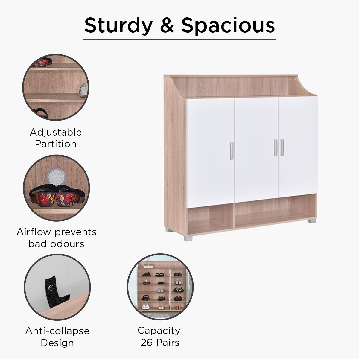Capri Emotion 26-Pair Shoe Cabinet-hbxbedroom-shoecabinetsandracks-image-2