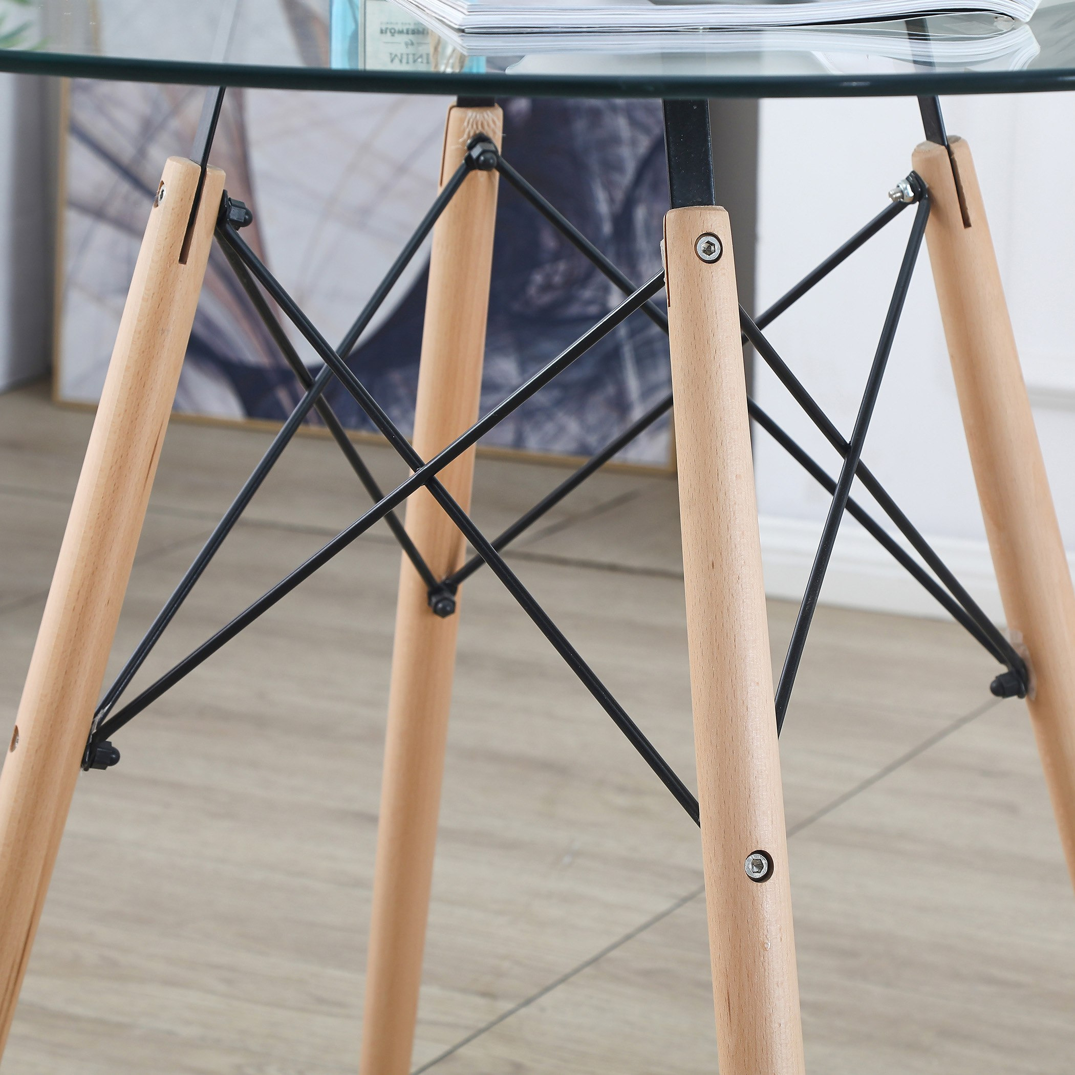 Toto Dimi 4-Seater Round Glass Top Dining Set with Solid Wood Legs-PROMO_HB_UAE_HBX10_280126-image-8