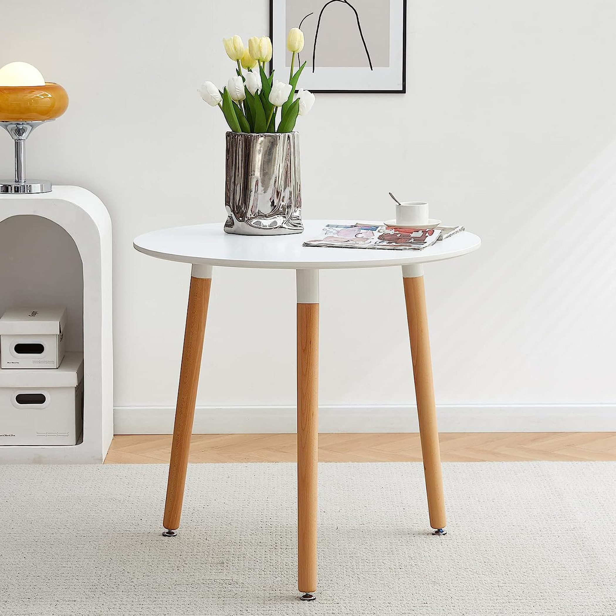 طاولة سفرة مستديرة لـ4 مقاعد من توتو-hbxfurniture-diningtablesandsets-diningtables-fourseater-image-1