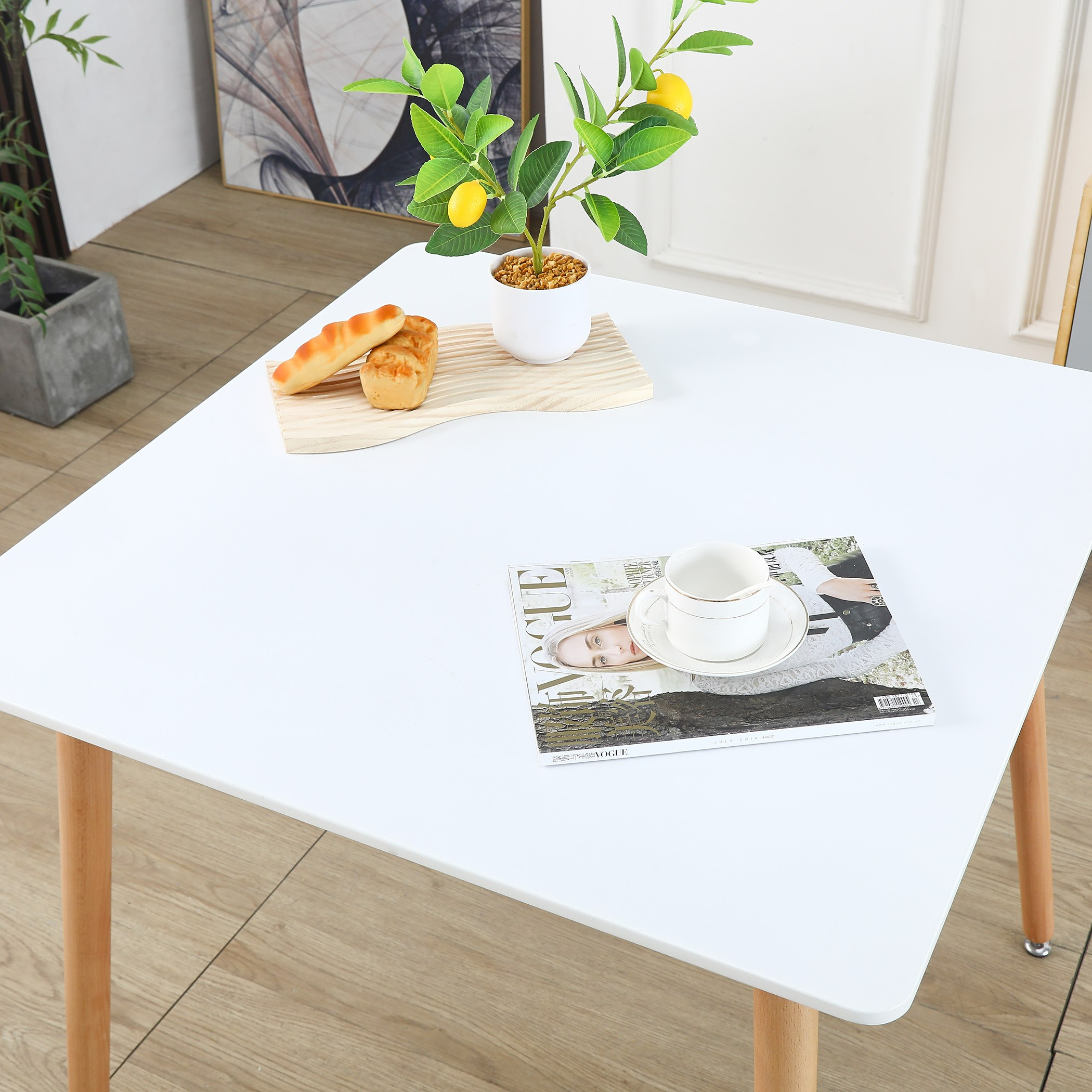 طاولة سُفرة لـ2 مقعد بأرجل من الخشب الصلب من توتو-hbxdiningroom-diningtablesandsets-diningtables-twoseater-image-3